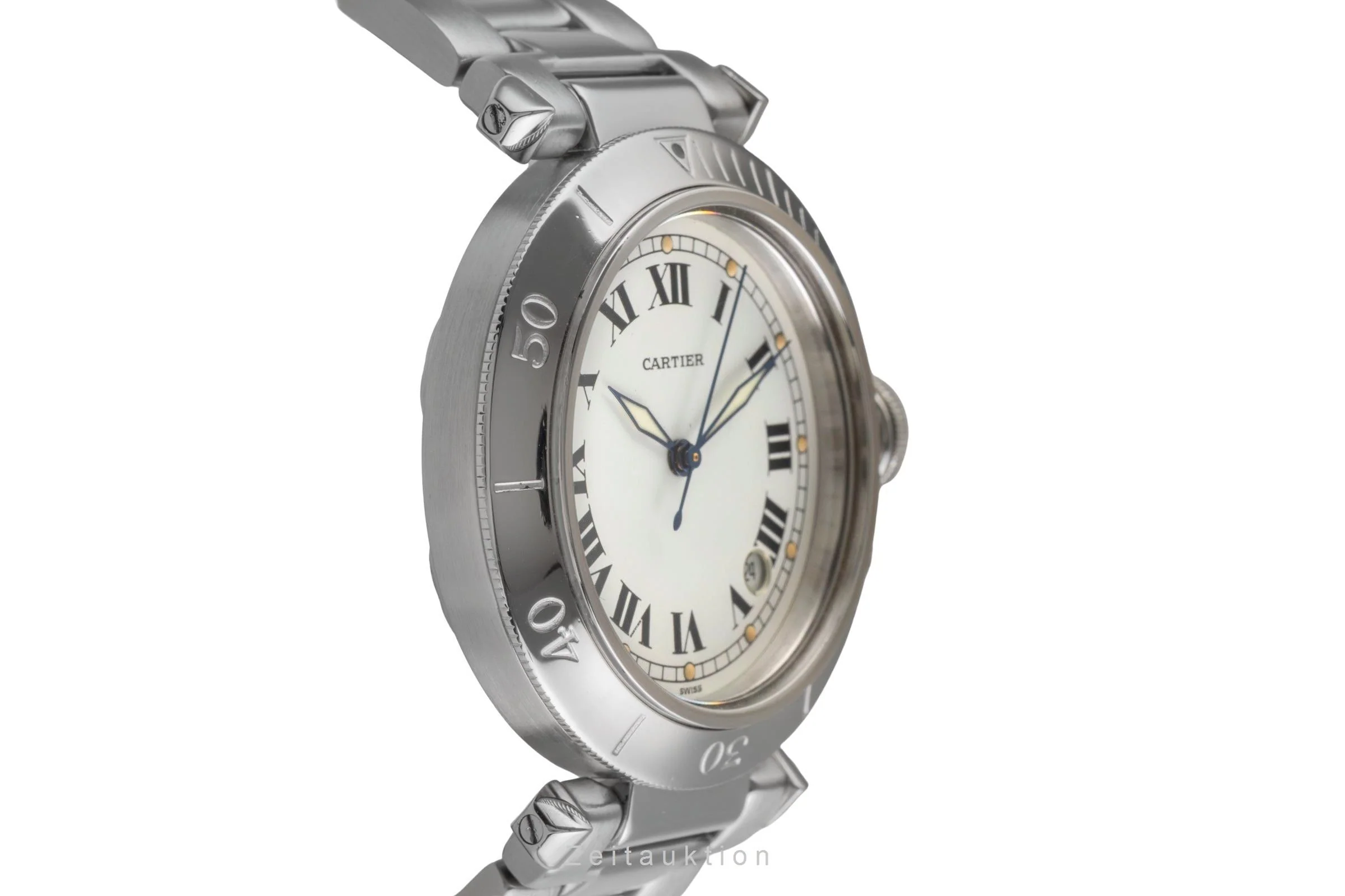 Cartier Pasha steel automatic men's watch W31005H3  [2504480] - Image 8