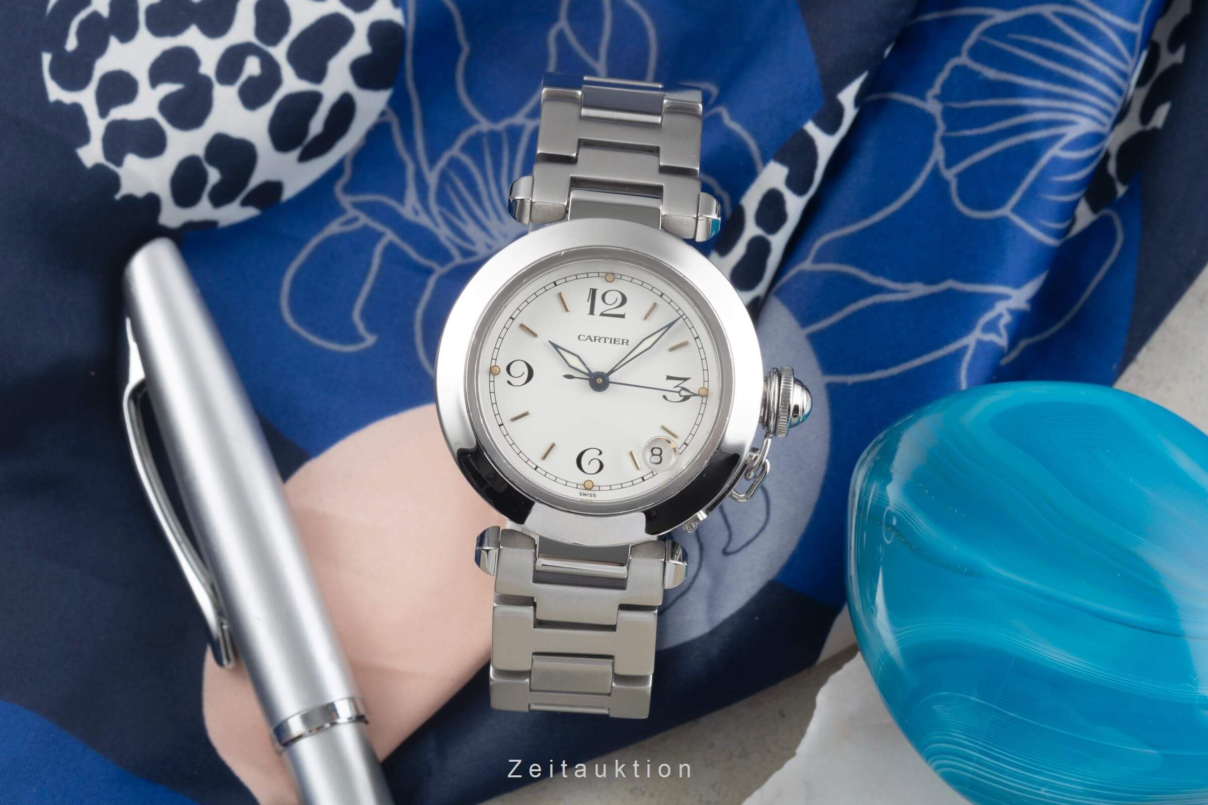 Cartier Pasha steel automatic men's watch W31015M7, 2324 LP: 7200EUR  [2500686] - Image 4