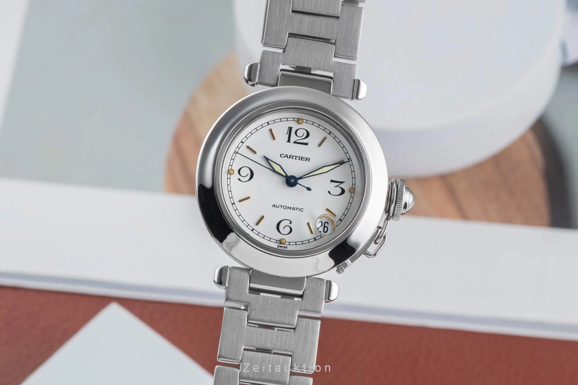 Cartier Pasha steel automatic men's watch W31015M7 LP: 7200EUR  [2501419] - Image 2