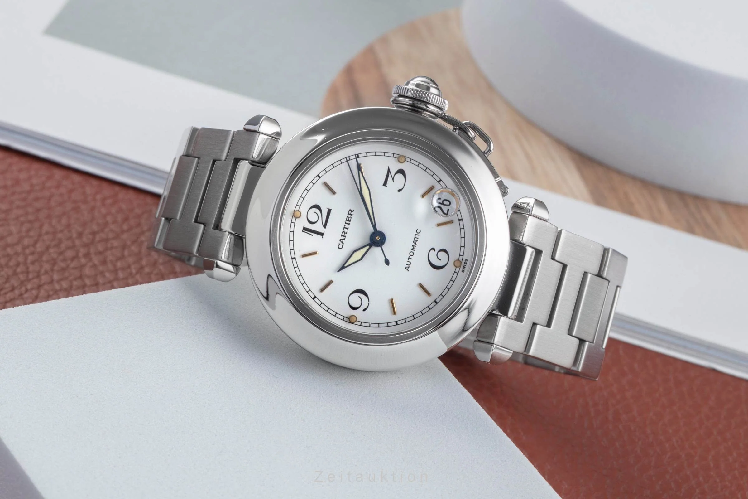 Cartier Pasha steel automatic men's watch W31015M7 LP: 7200EUR  [2501419] - Image 3