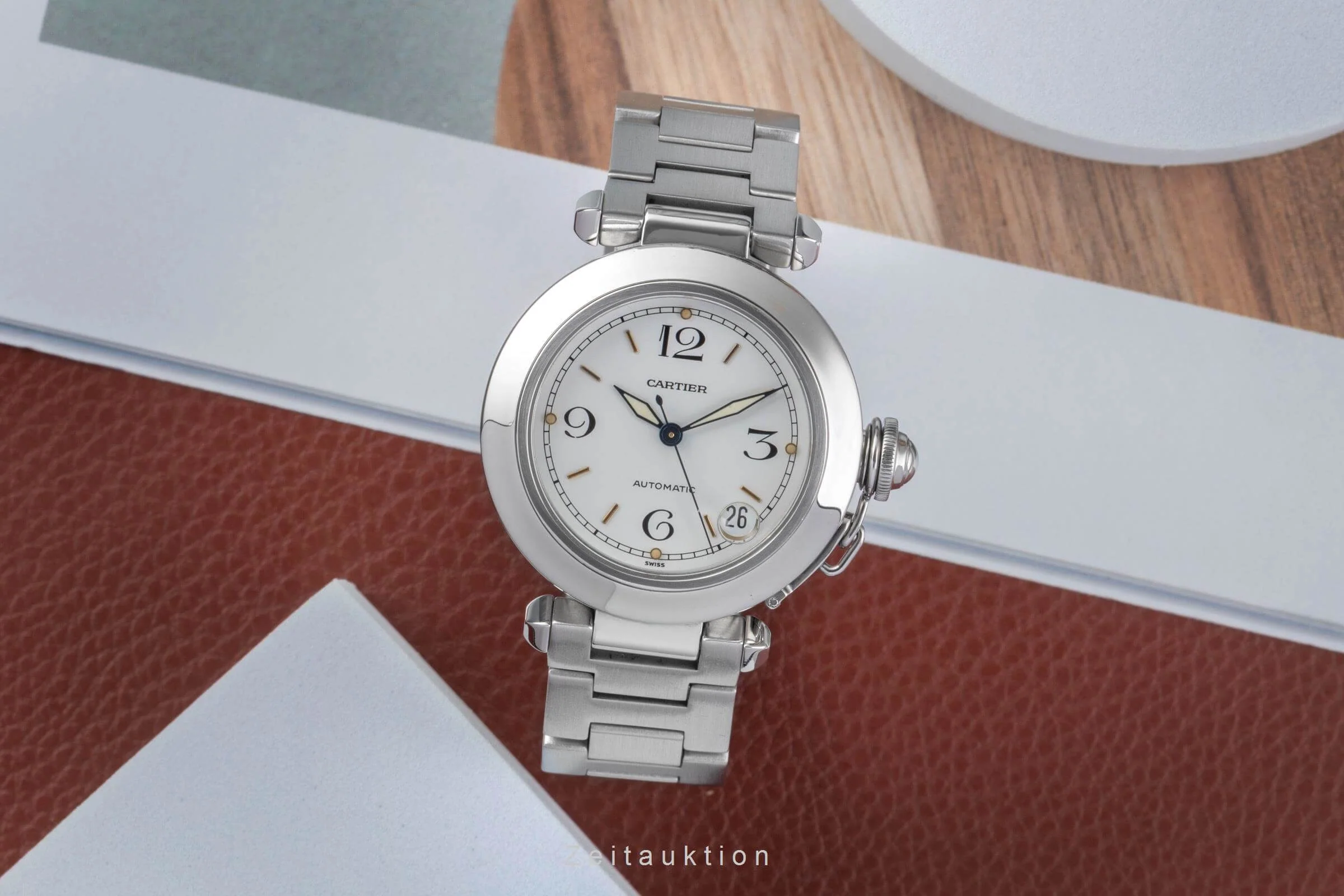 Cartier Pasha steel automatic men's watch W31015M7 LP: 7200EUR  [2501419] - Image 4