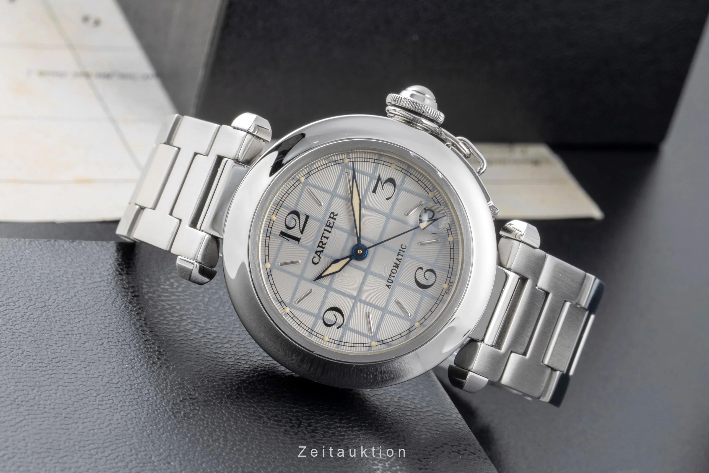 Cartier Pasha steel automatic men's watch W31023M7  [2505862] - Image 3