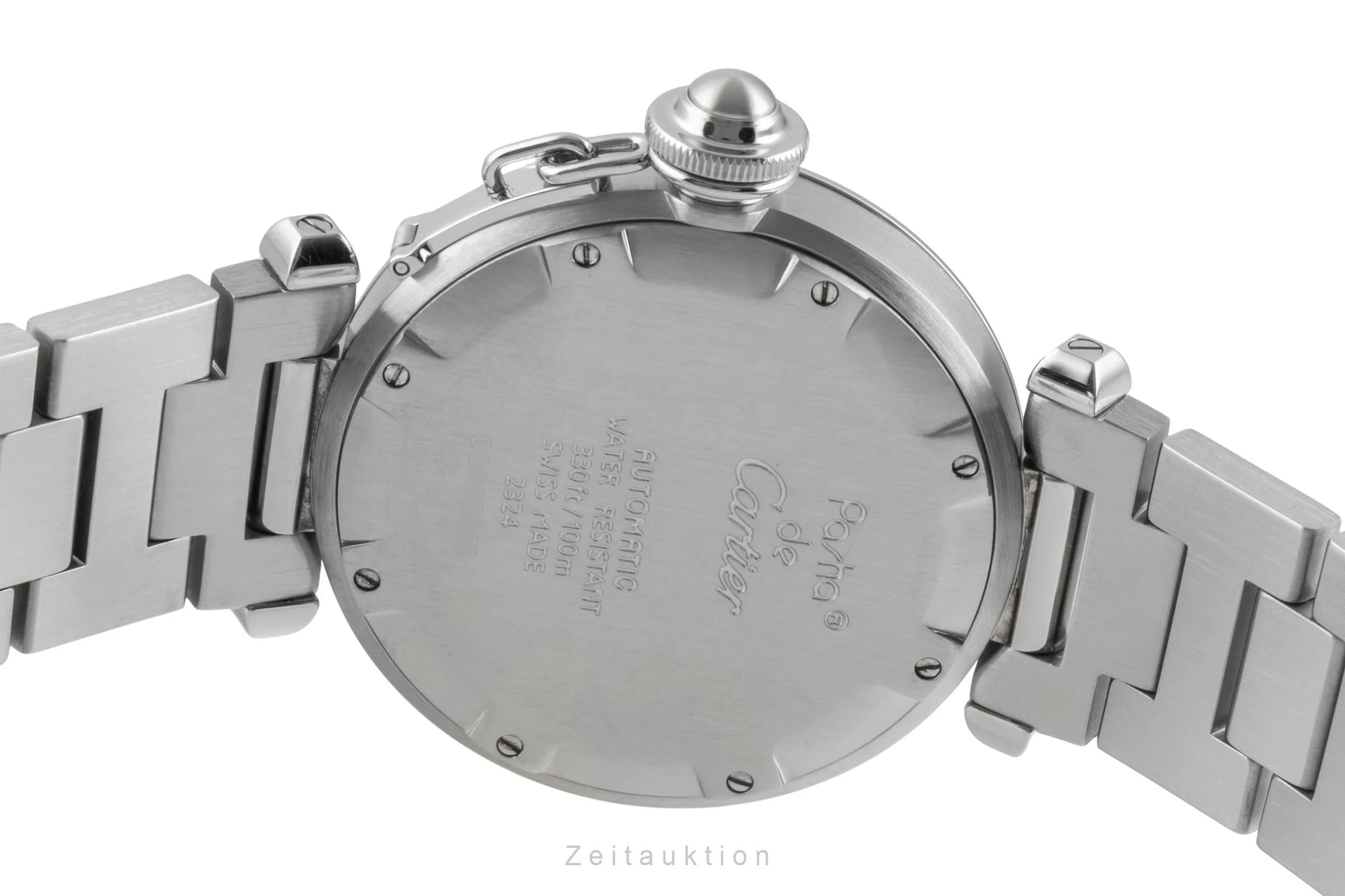 Cartier Pasha steel automatic men's watch W31023M7  [2505946] - Image 11