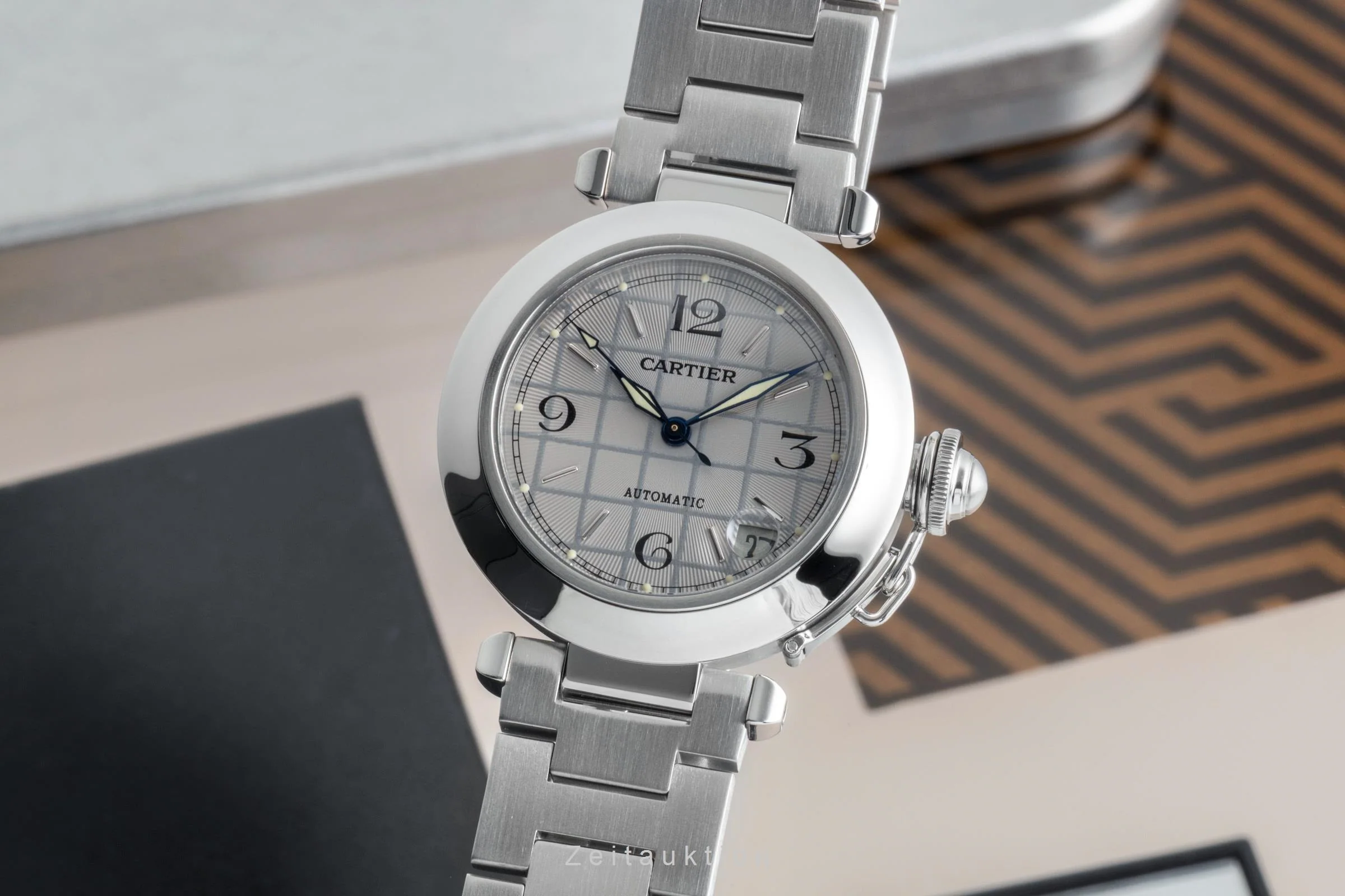 Cartier Pasha steel automatic men's watch W31023M7  [2505946] - Image 2