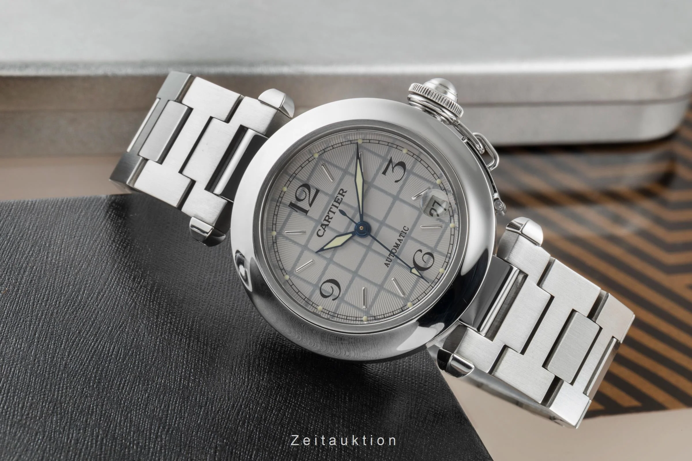 Cartier Pasha steel automatic men's watch W31023M7  [2505946] - Image 3