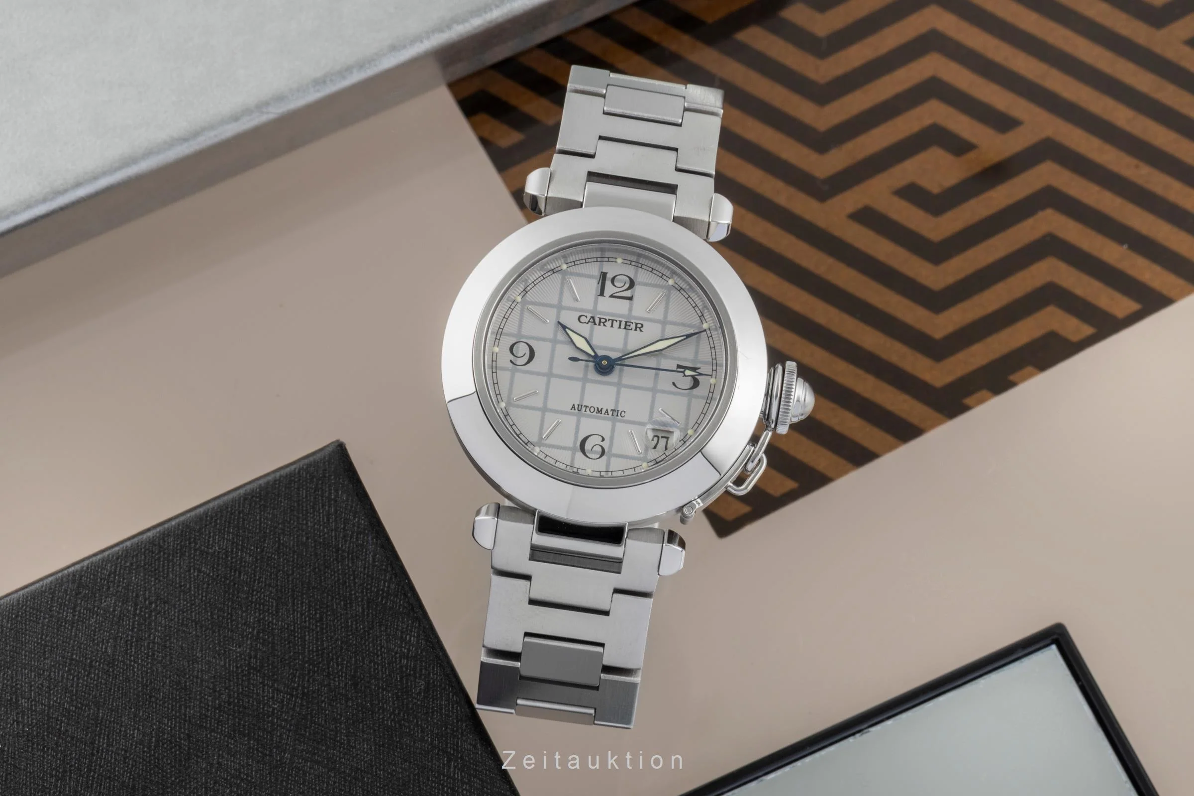 Cartier Pasha steel automatic men's watch W31023M7  [2505946] - Image 4