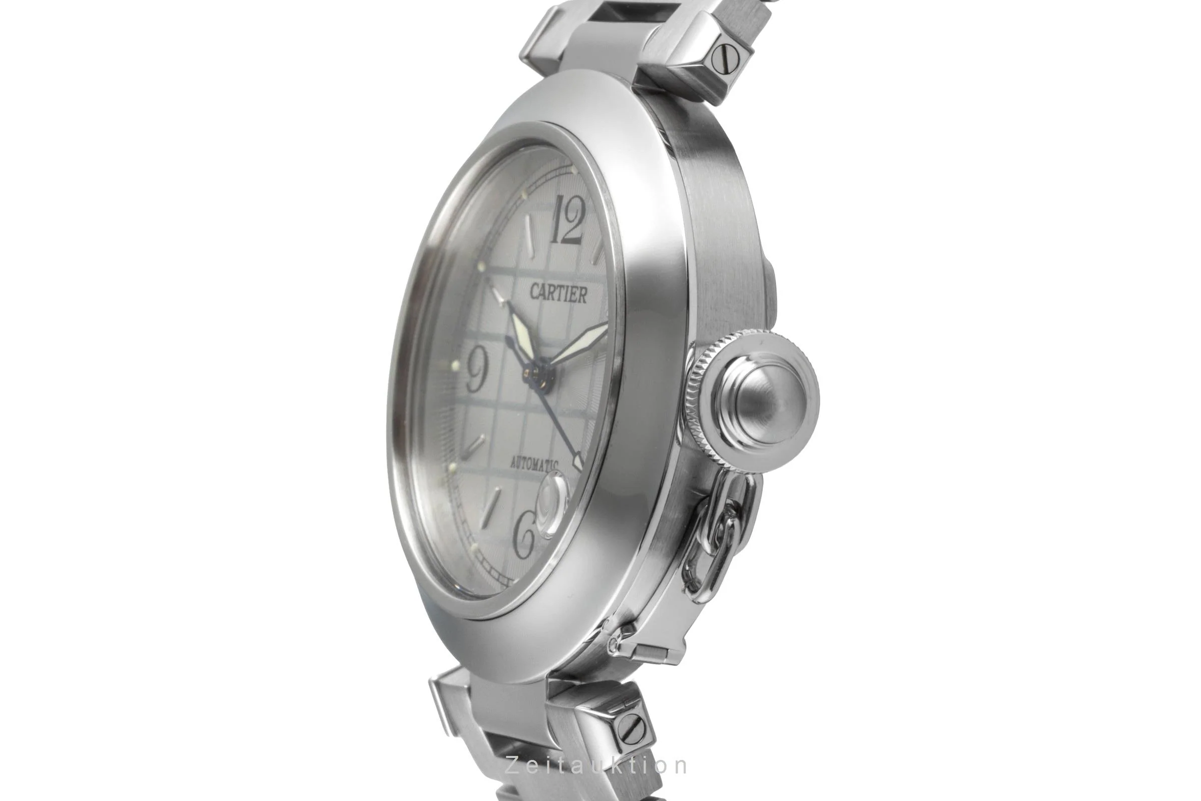 Cartier Pasha steel automatic men's watch W31023M7  [2505946] - Image 7