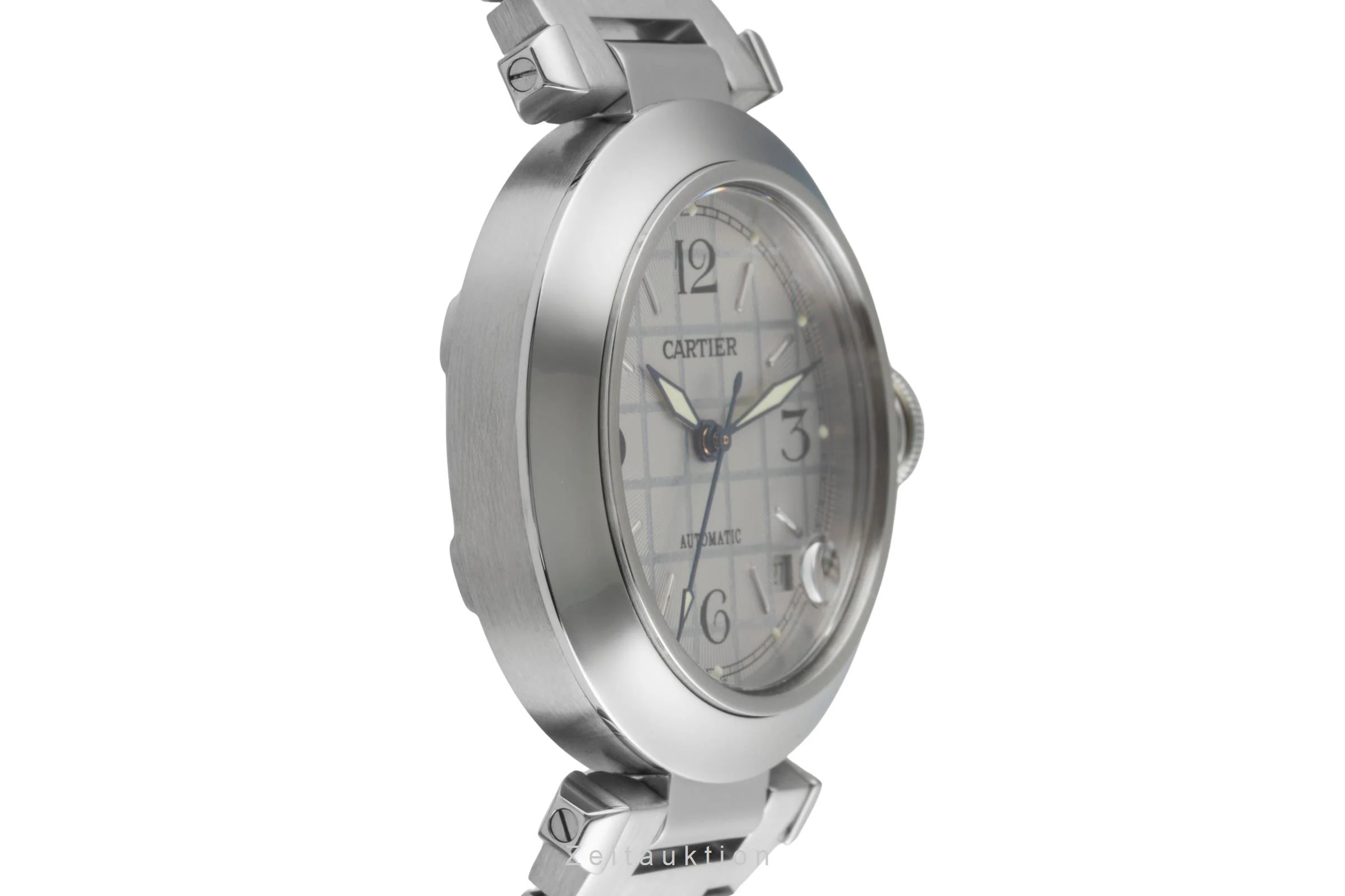 Cartier Pasha steel automatic men's watch W31023M7  [2505946] - Image 8