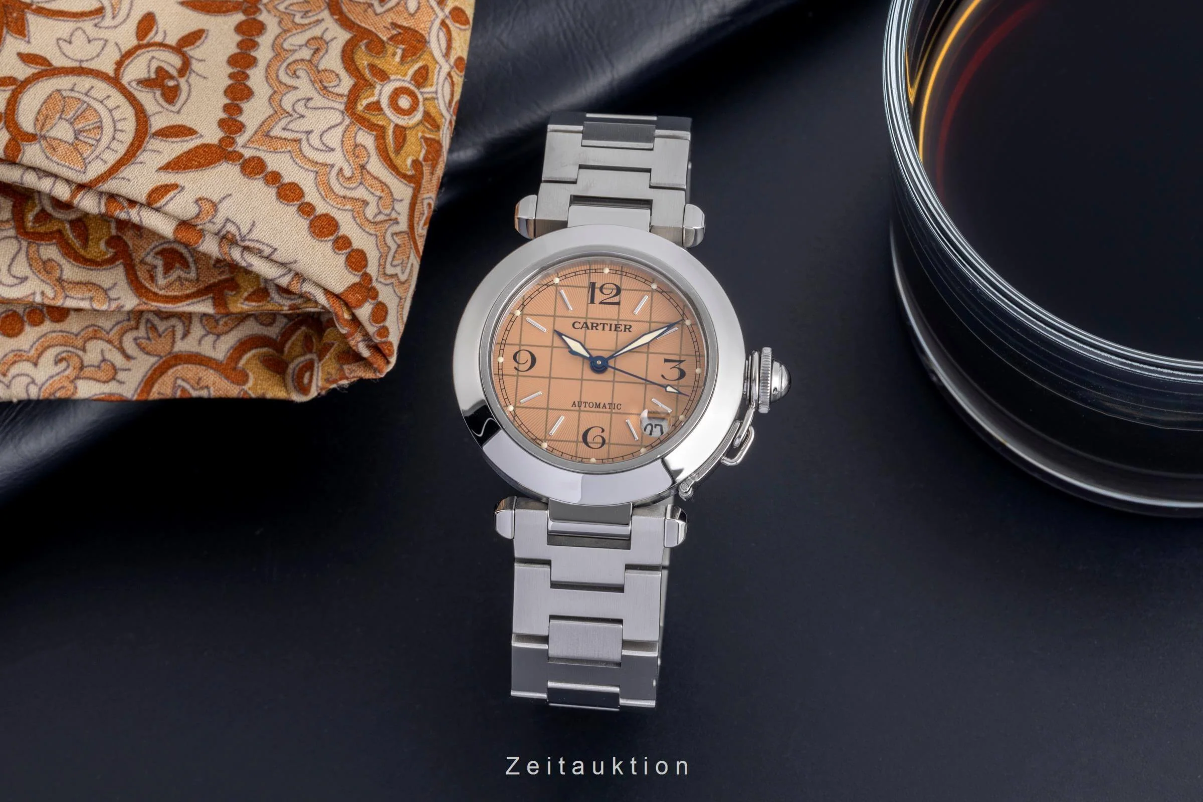 Cartier Pasha steel automatic men's watch W31024M7  [2501947] - Image 4
