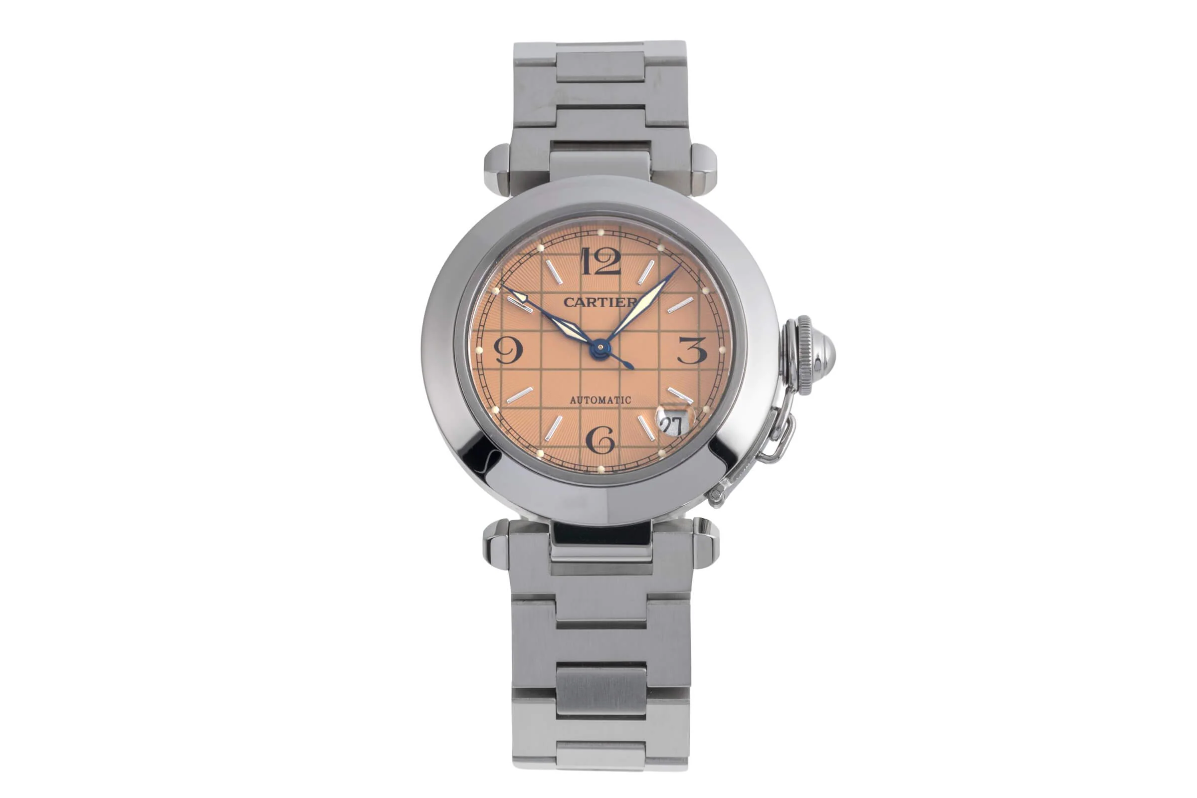 Cartier Pasha steel automatic men's watch W31024M7  [2501947] - Image 5