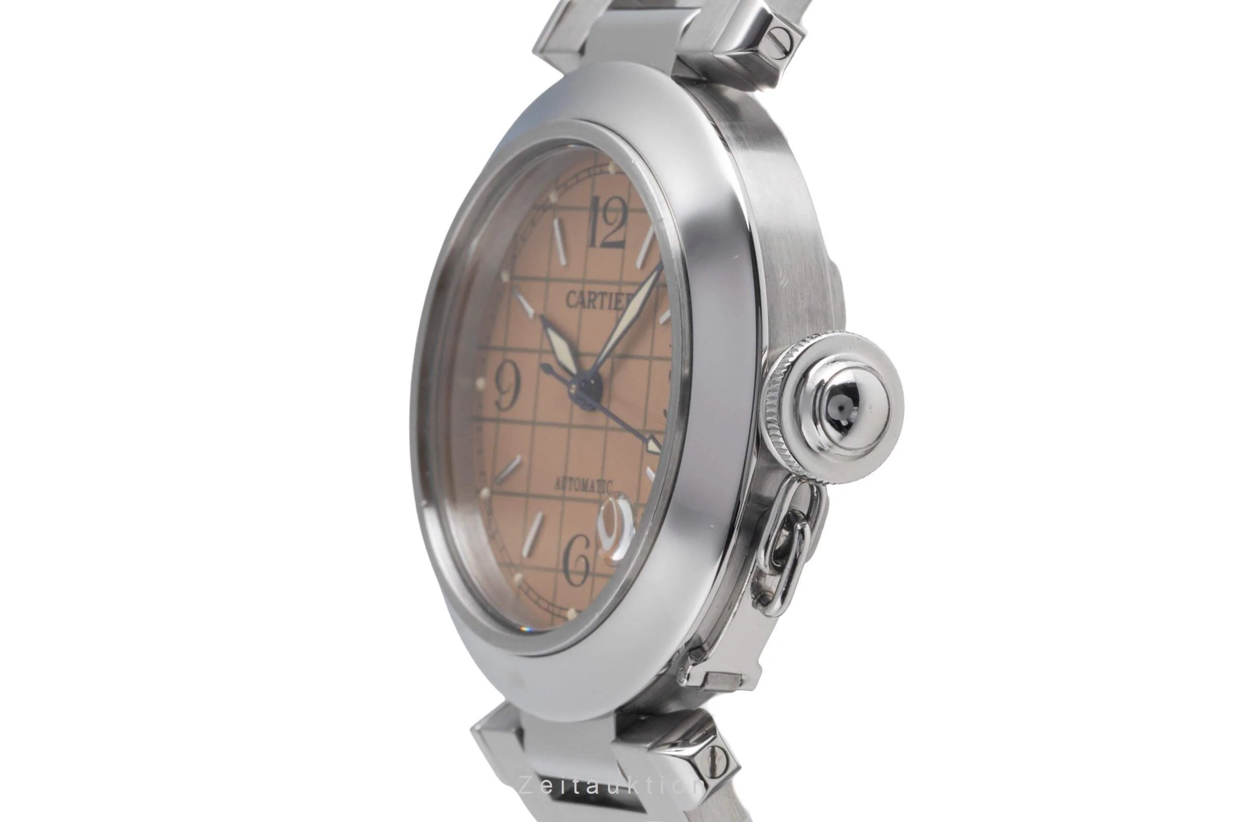 Cartier Pasha steel automatic men's watch W31024M7  [2501947] - Image 7