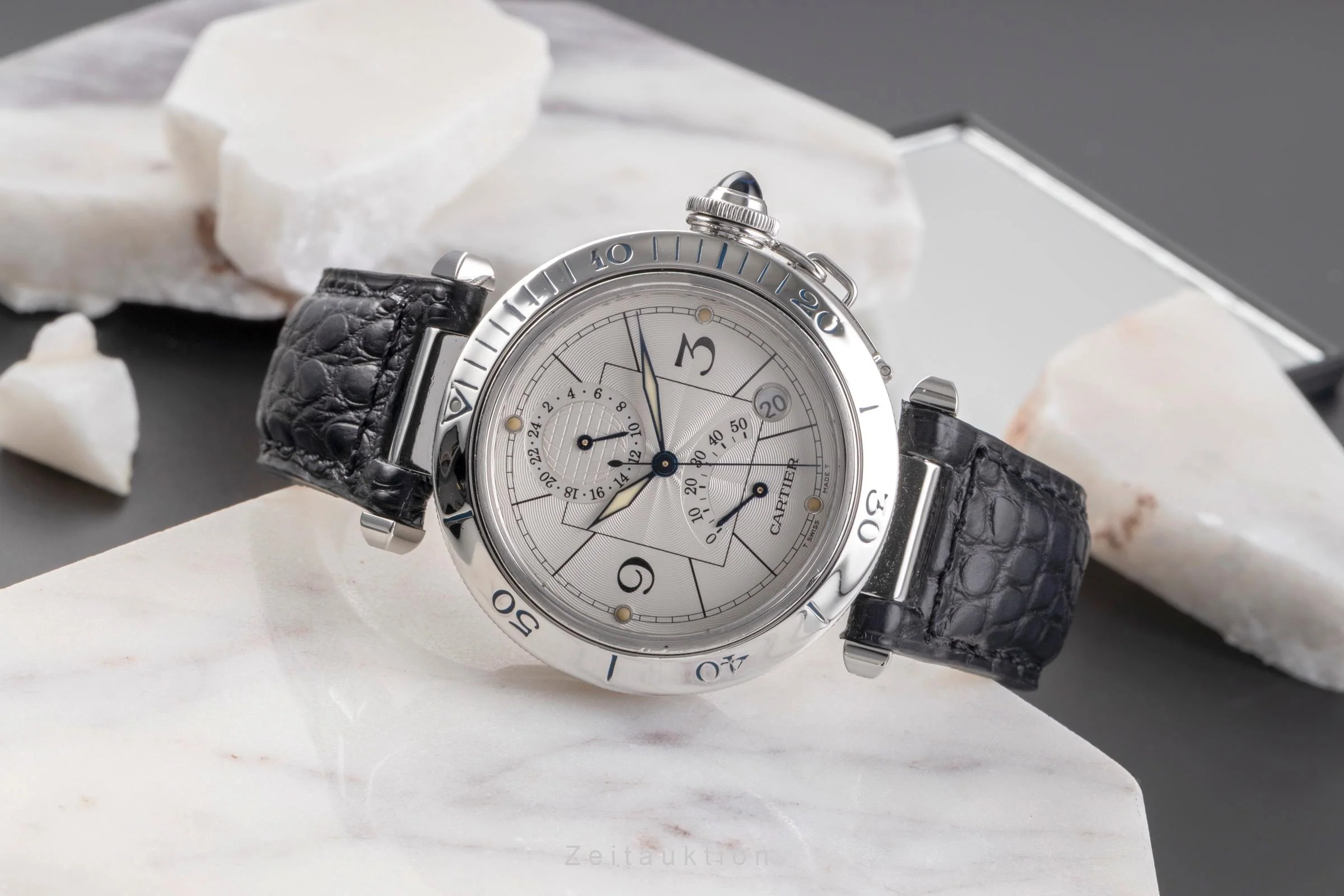 Cartier Pasha steel automatic men's watch W3103755  [2503333] - Image 3