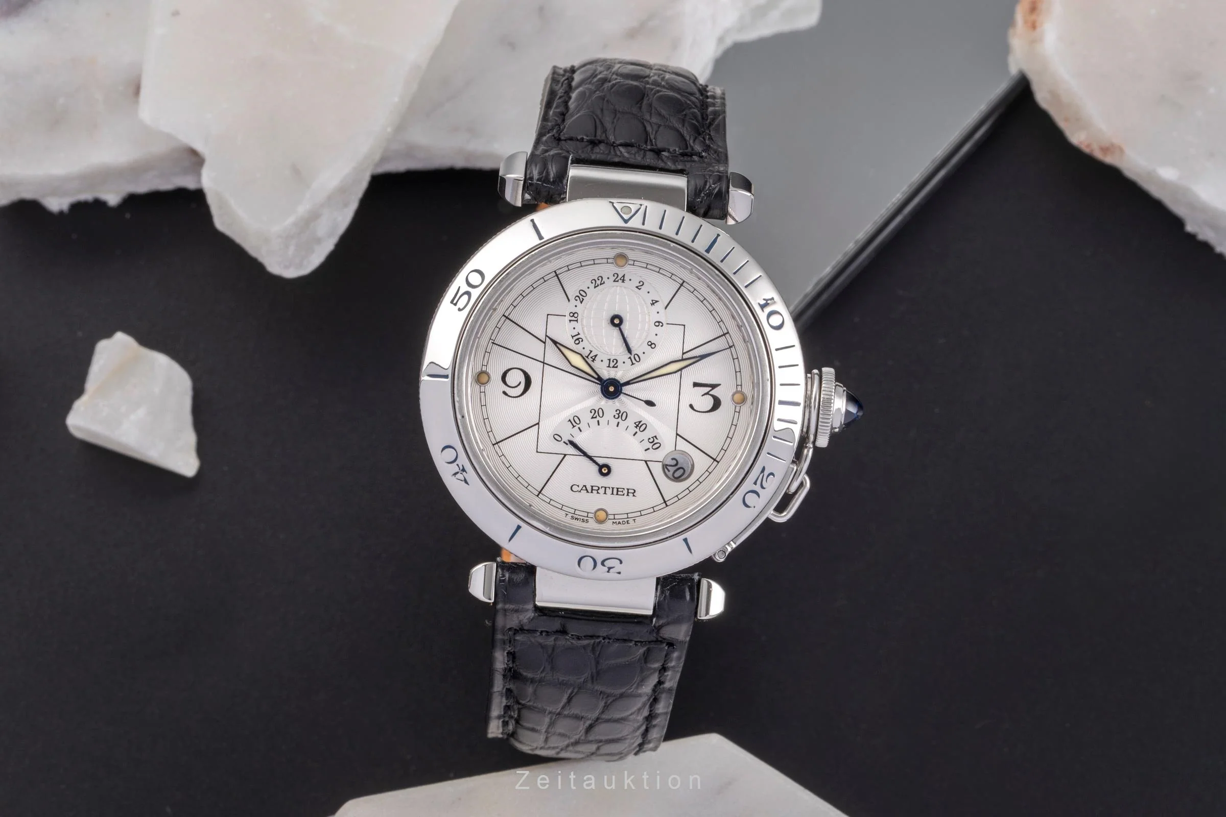Cartier Pasha steel automatic men's watch W3103755  [2503333] - Image 4