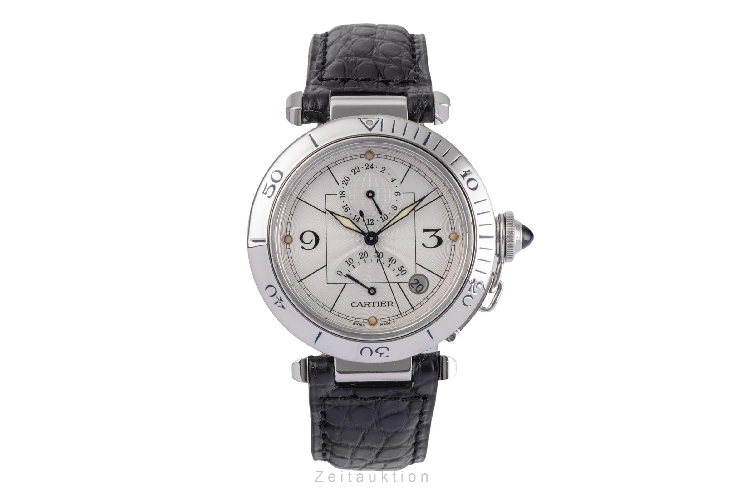 Cartier Pasha steel automatic men's watch W3103755  [2503333] - Image 5