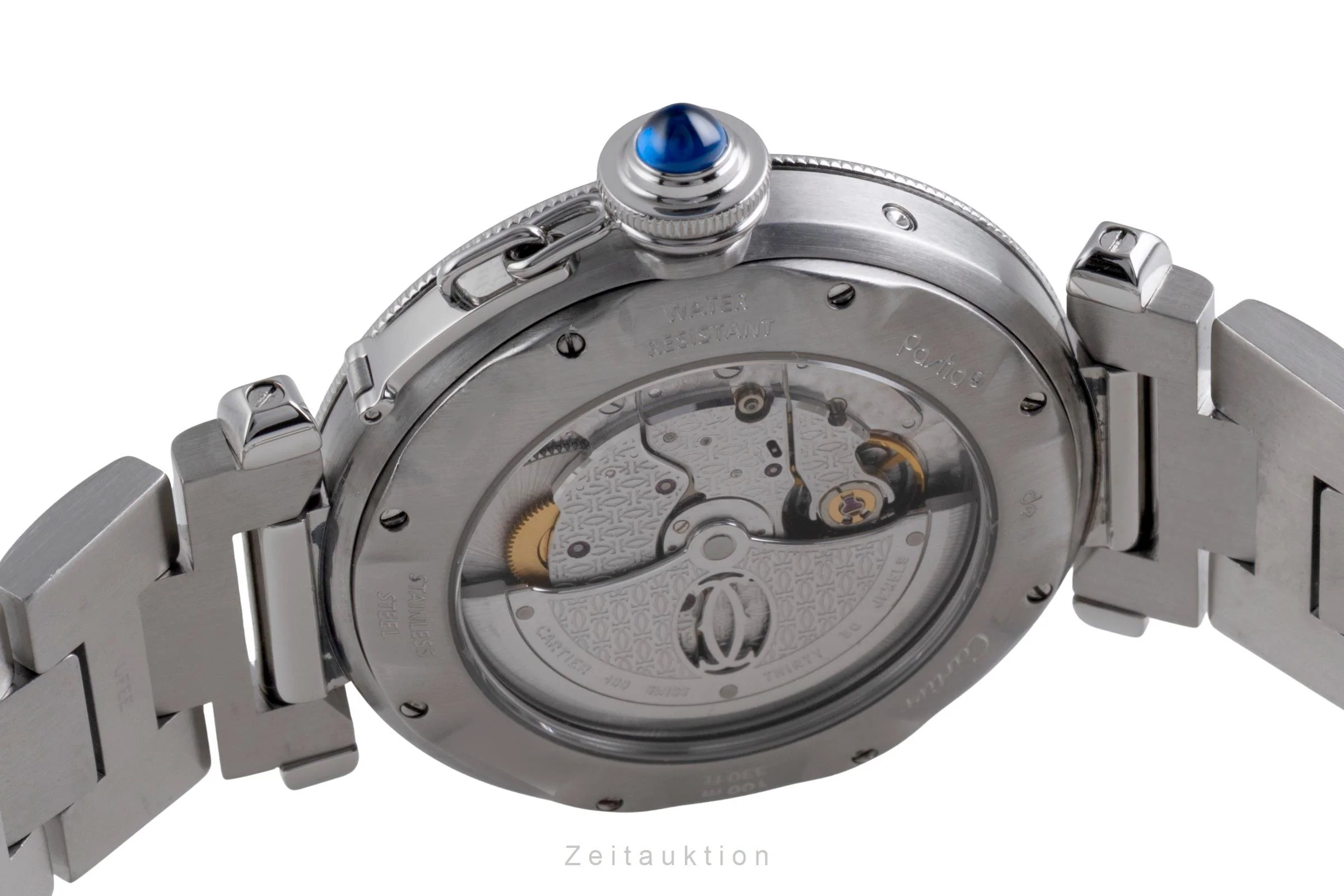 Cartier Pasha steel automatic men's watch W31037H3  [2506421] - Image 11