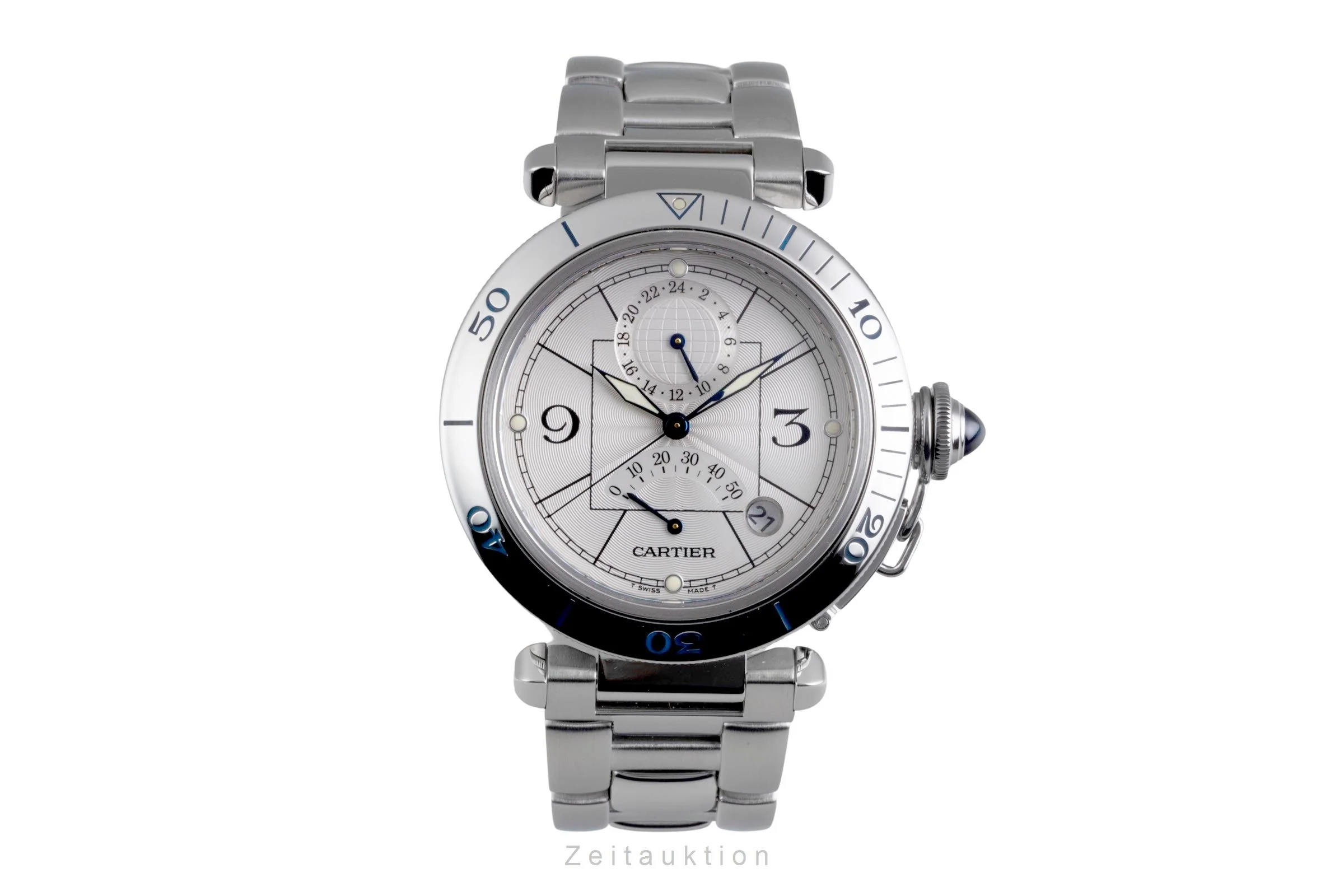 Cartier Pasha steel automatic men's watch W31037H3  [2506421] - Image 5