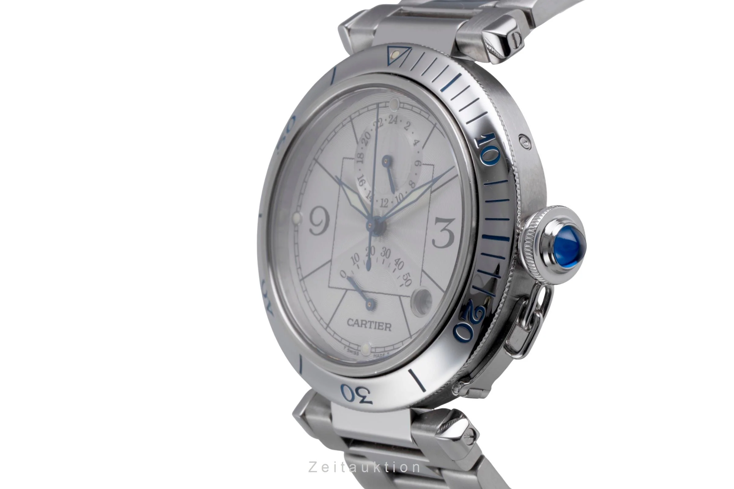 Cartier Pasha steel automatic men's watch W31037H3  [2506421] - Image 7