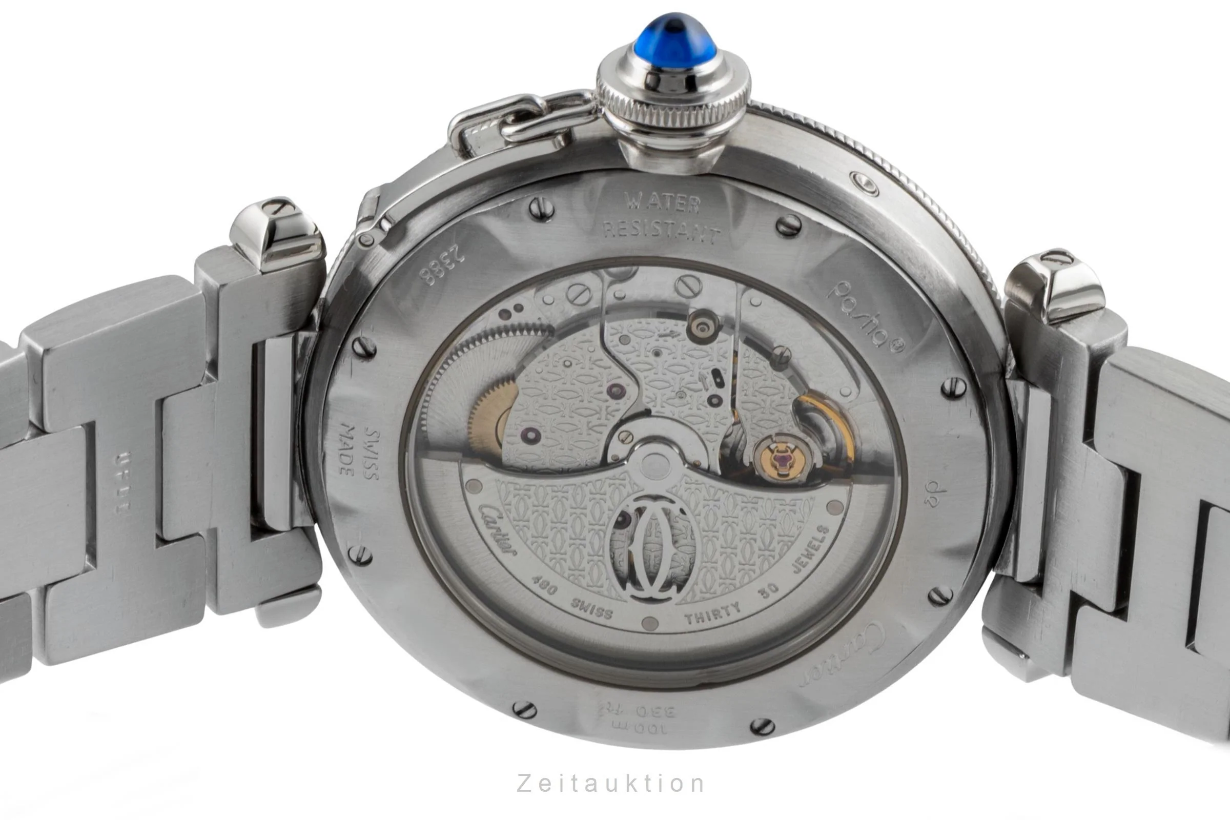 Cartier Pasha steel automatic men's watch W31037H3  [2506810] - Image 12