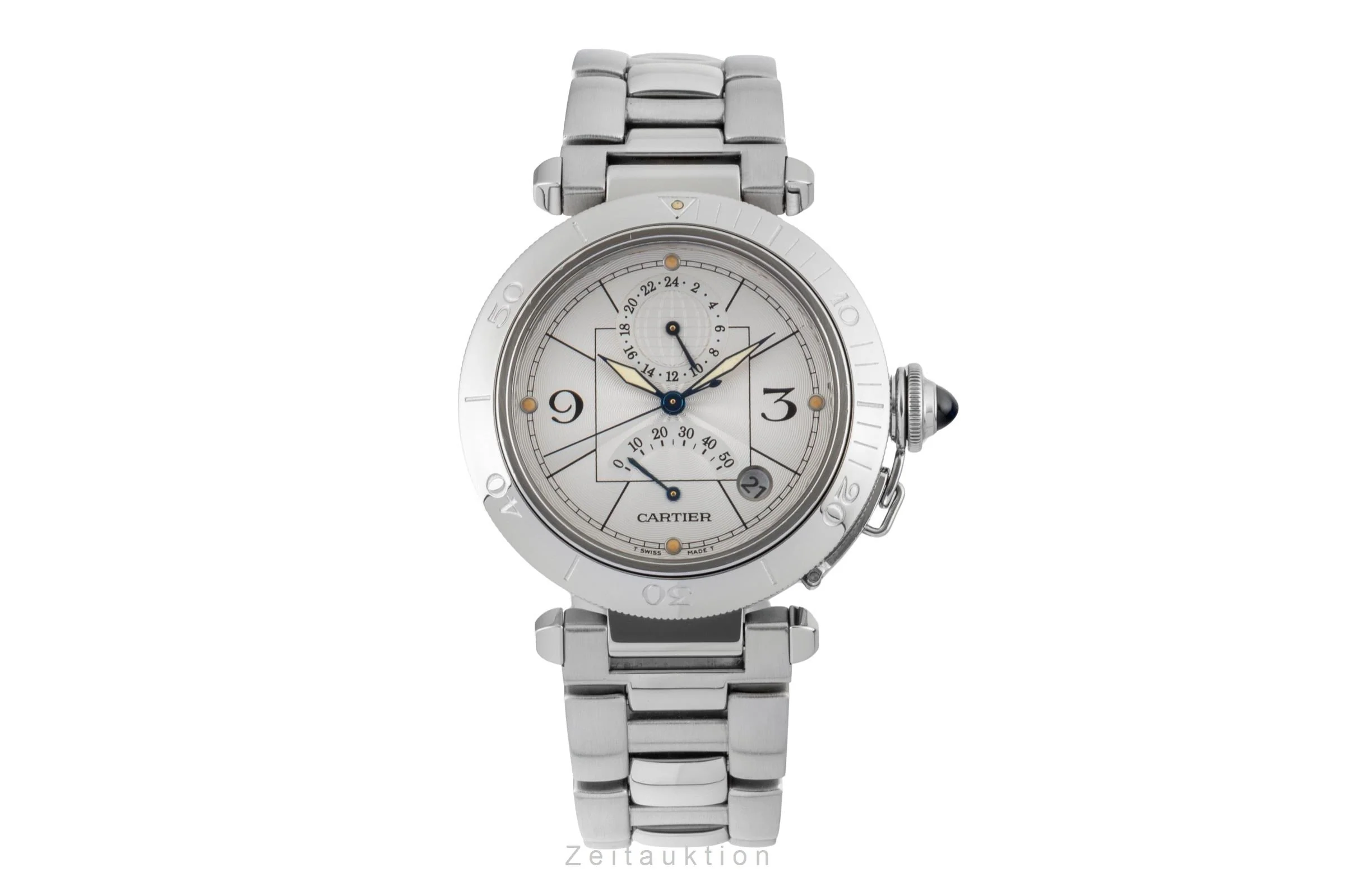 Cartier Pasha steel automatic men's watch W31037H3  [2506810] - Image 5
