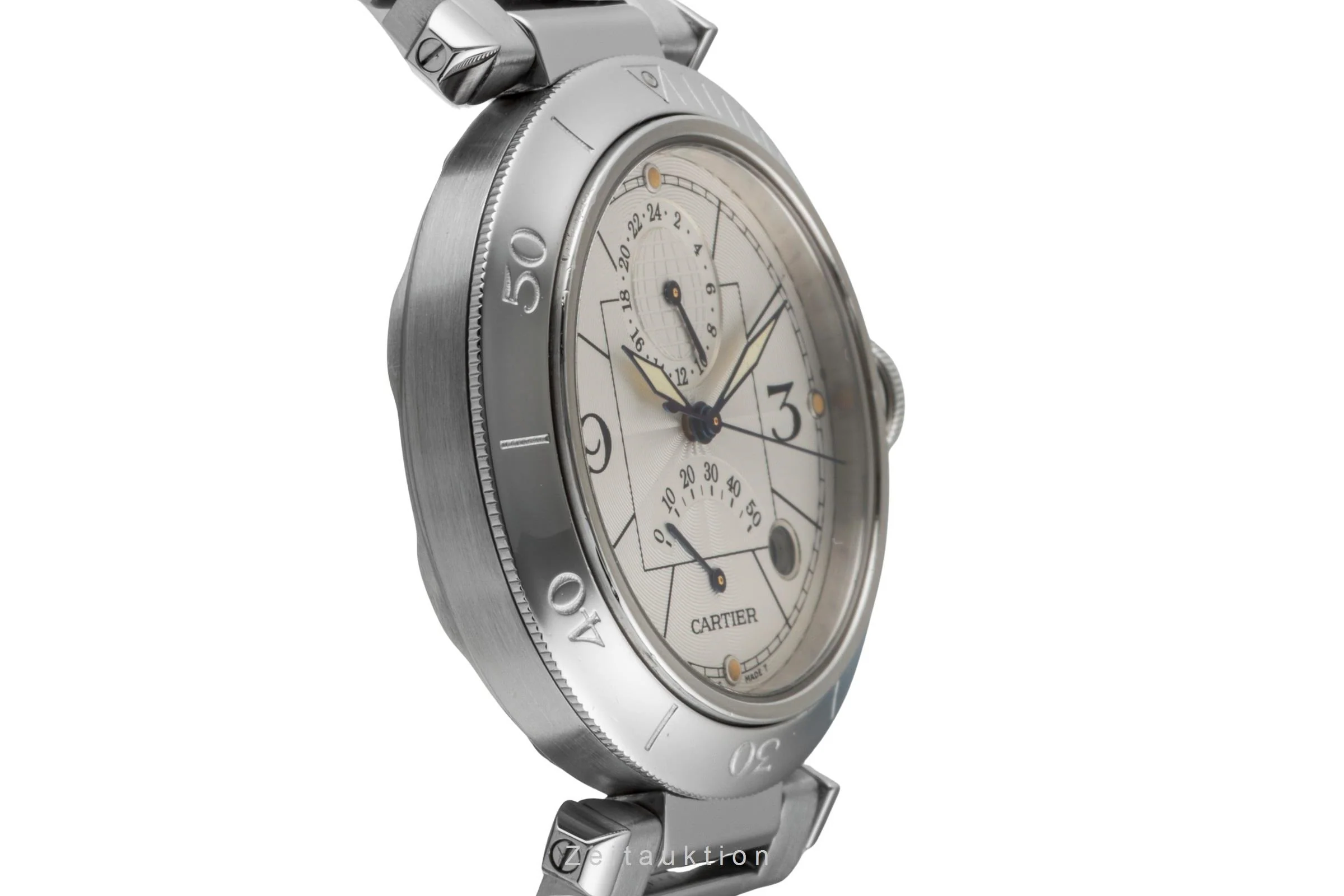 Cartier Pasha steel automatic men's watch W31037H3  [2506810] - Image 8