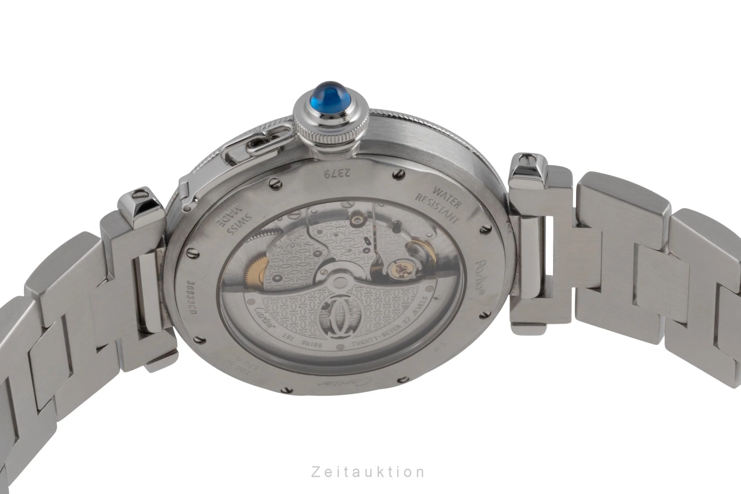 Cartier Pasha steel automatic men's watch W31040H3  [2600315] - Image 12