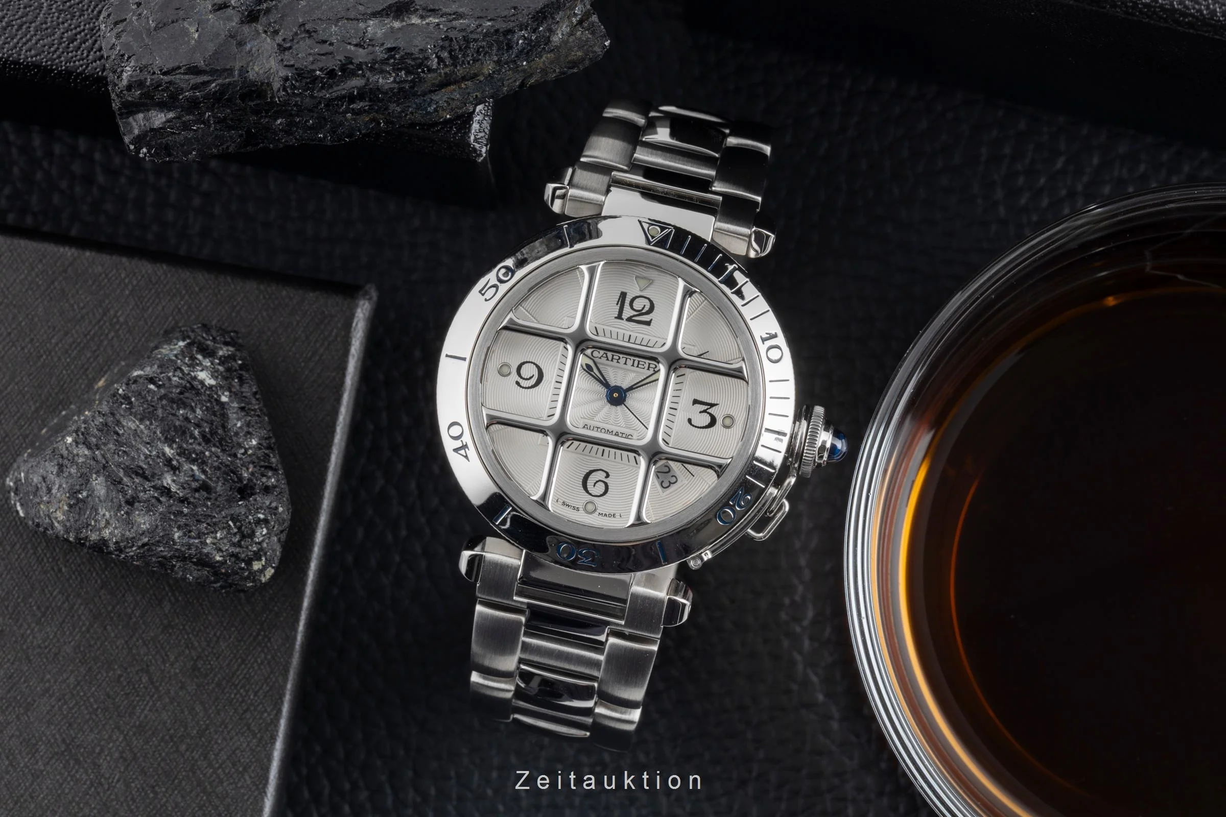 Cartier Pasha steel automatic men's watch W31040H3  [2600315] - Image 4