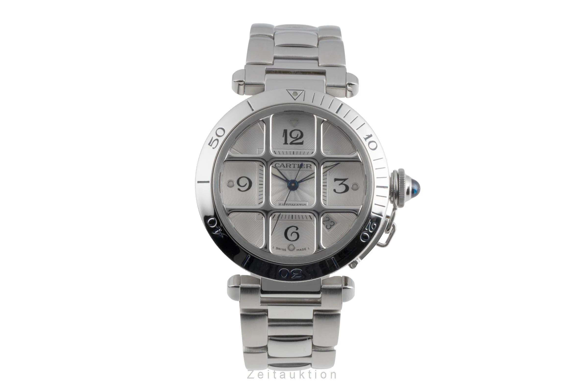 Cartier Pasha steel automatic men's watch W31040H3  [2600315] - Image 5
