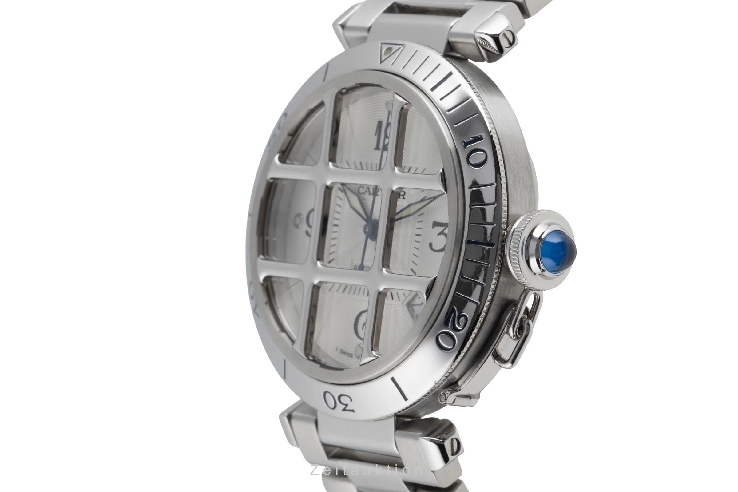 Cartier Pasha steel automatic men's watch W31040H3  [2600315] - Image 7
