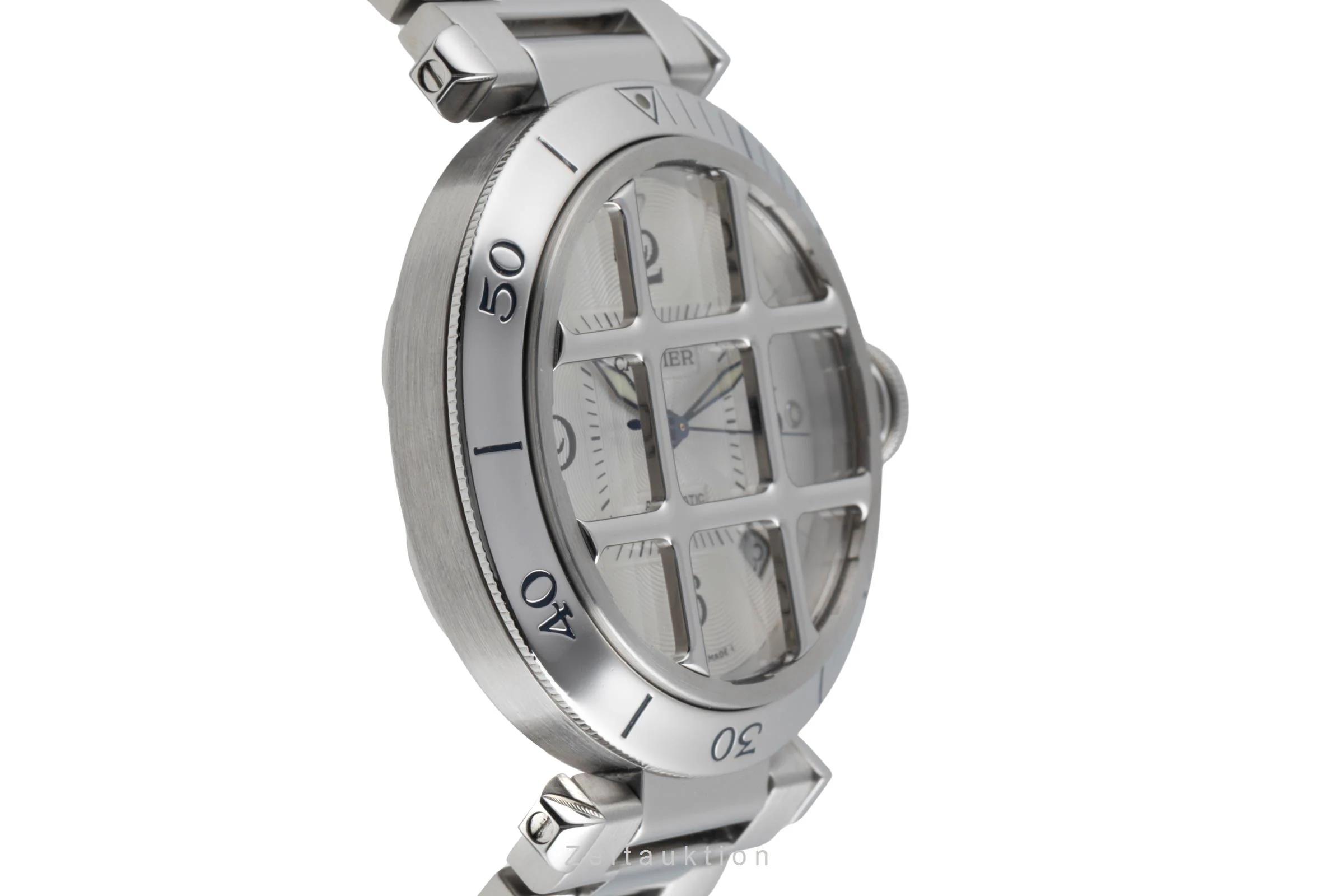 Cartier Pasha steel automatic men's watch W31040H3  [2600315] - Image 8