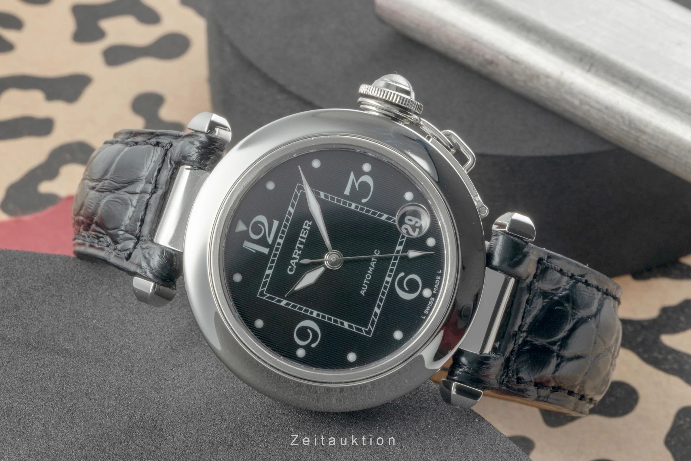 Cartier Pasha steel automatic men's watch W3106099, 2324  [2504655] - Image 3