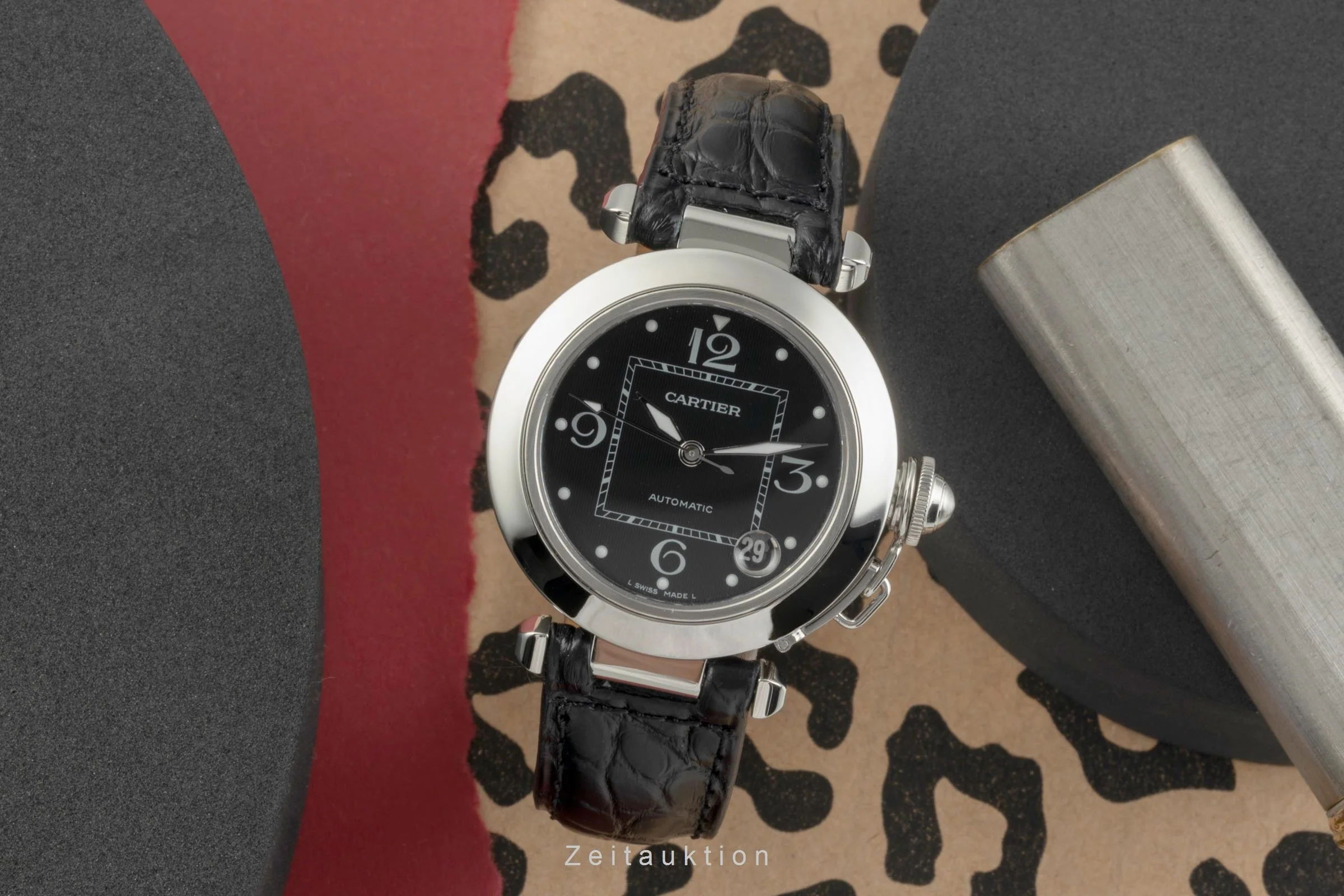 Cartier Pasha steel automatic men's watch W3106099, 2324  [2504655] - Image 4