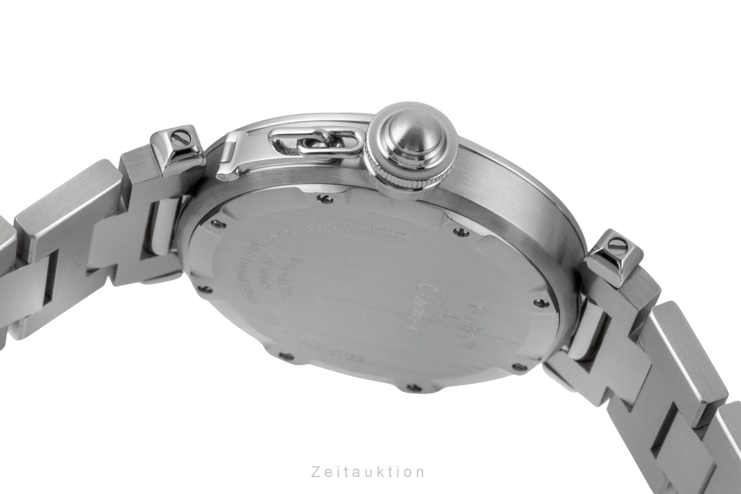 Cartier Pasha steel automatic men's watch W31074M7  [2600327] - Image 12