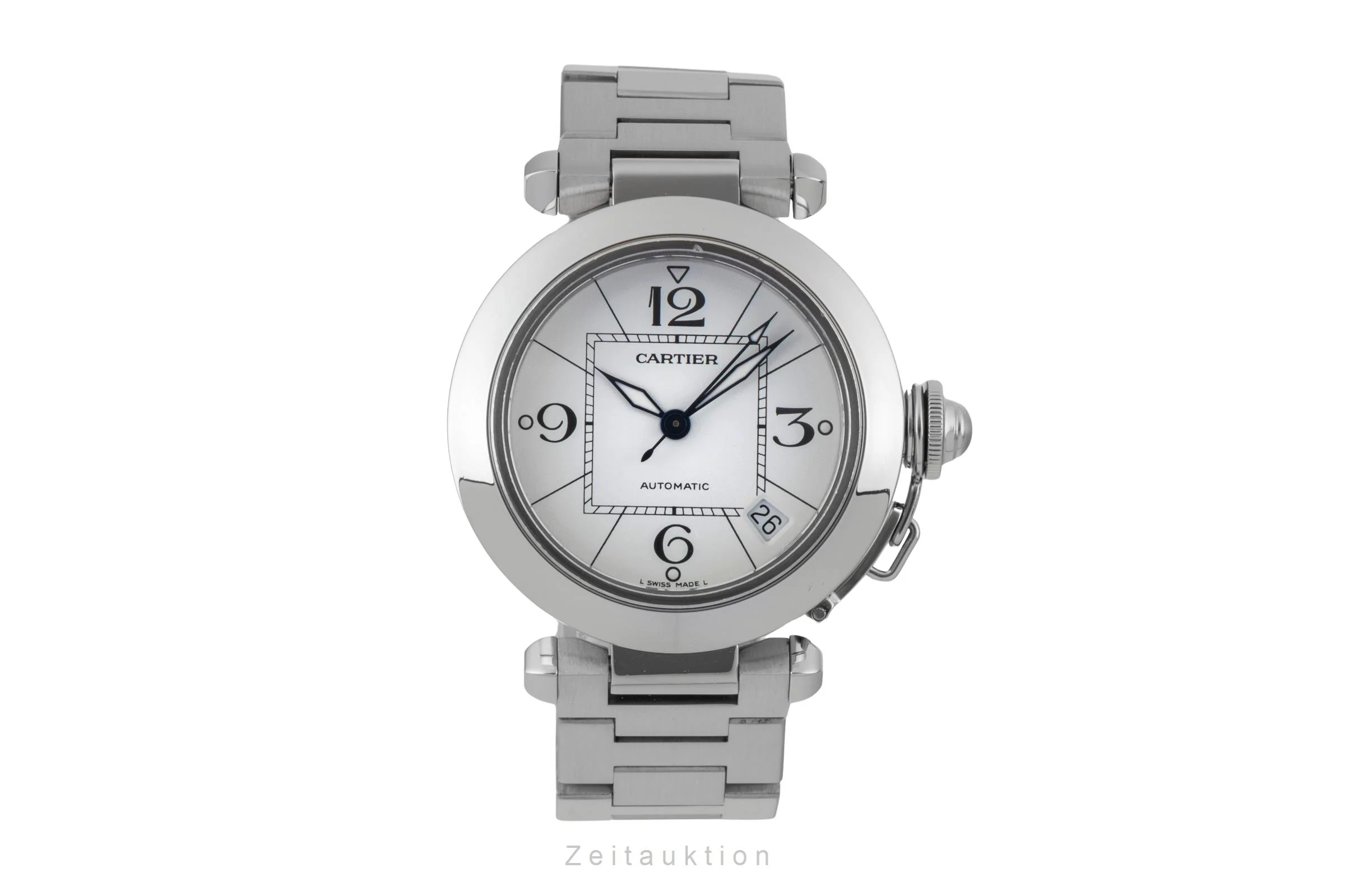 Cartier Pasha steel automatic men's watch W31074M7  [2600327] - Image 5