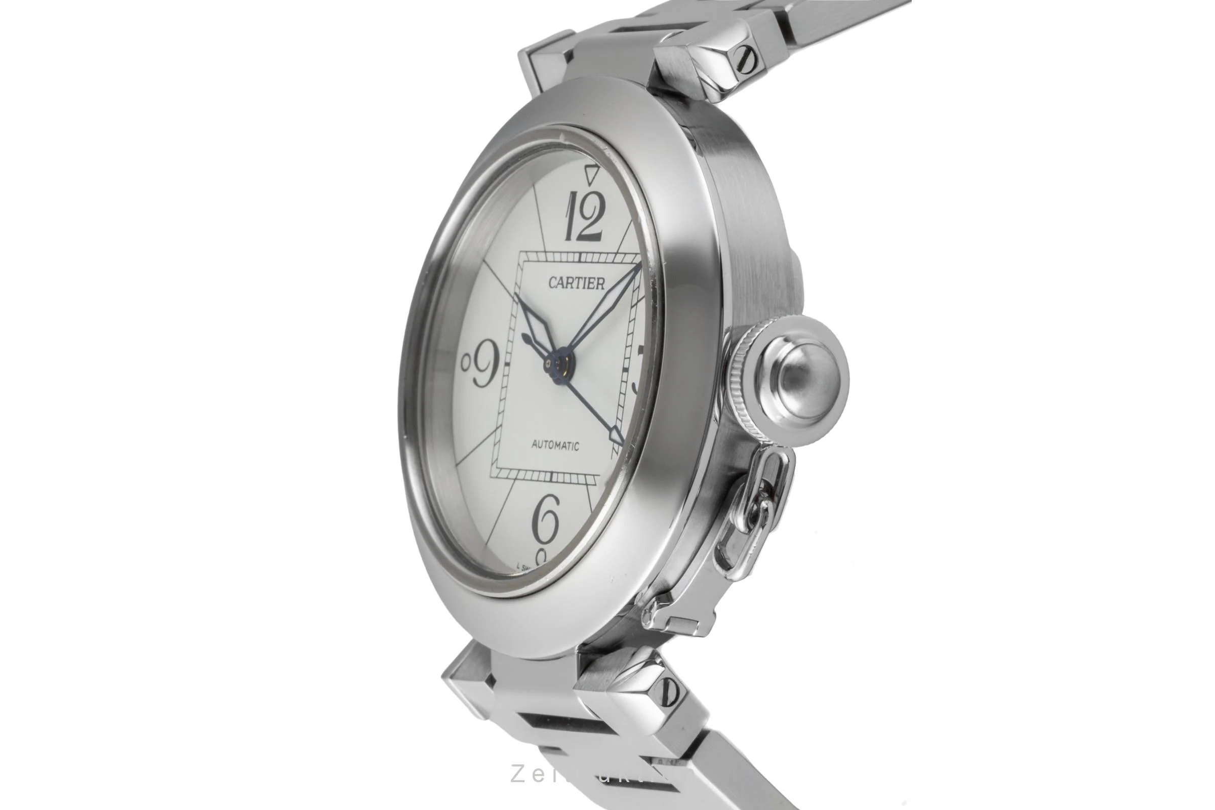 Cartier Pasha steel automatic men's watch W31074M7  [2600327] - Image 7