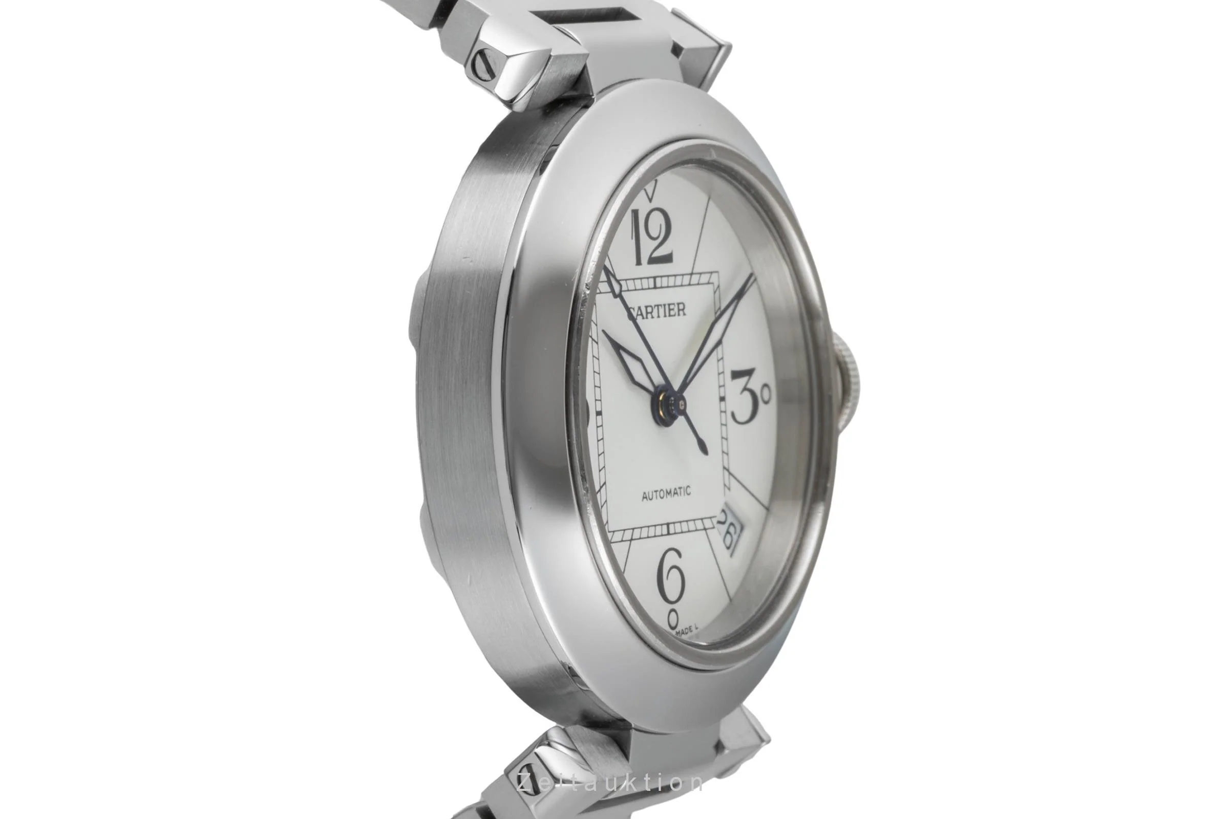 Cartier Pasha steel automatic men's watch W31074M7  [2600327] - Image 8