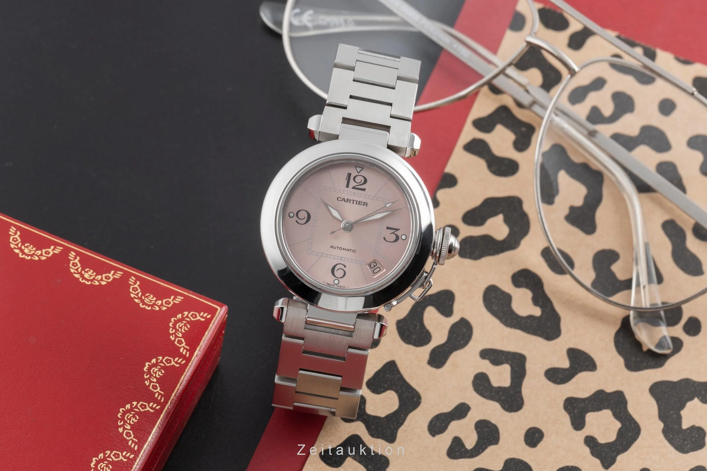 Cartier Pasha steel automatic women's watch W31075M7  [2504431] - Image 4