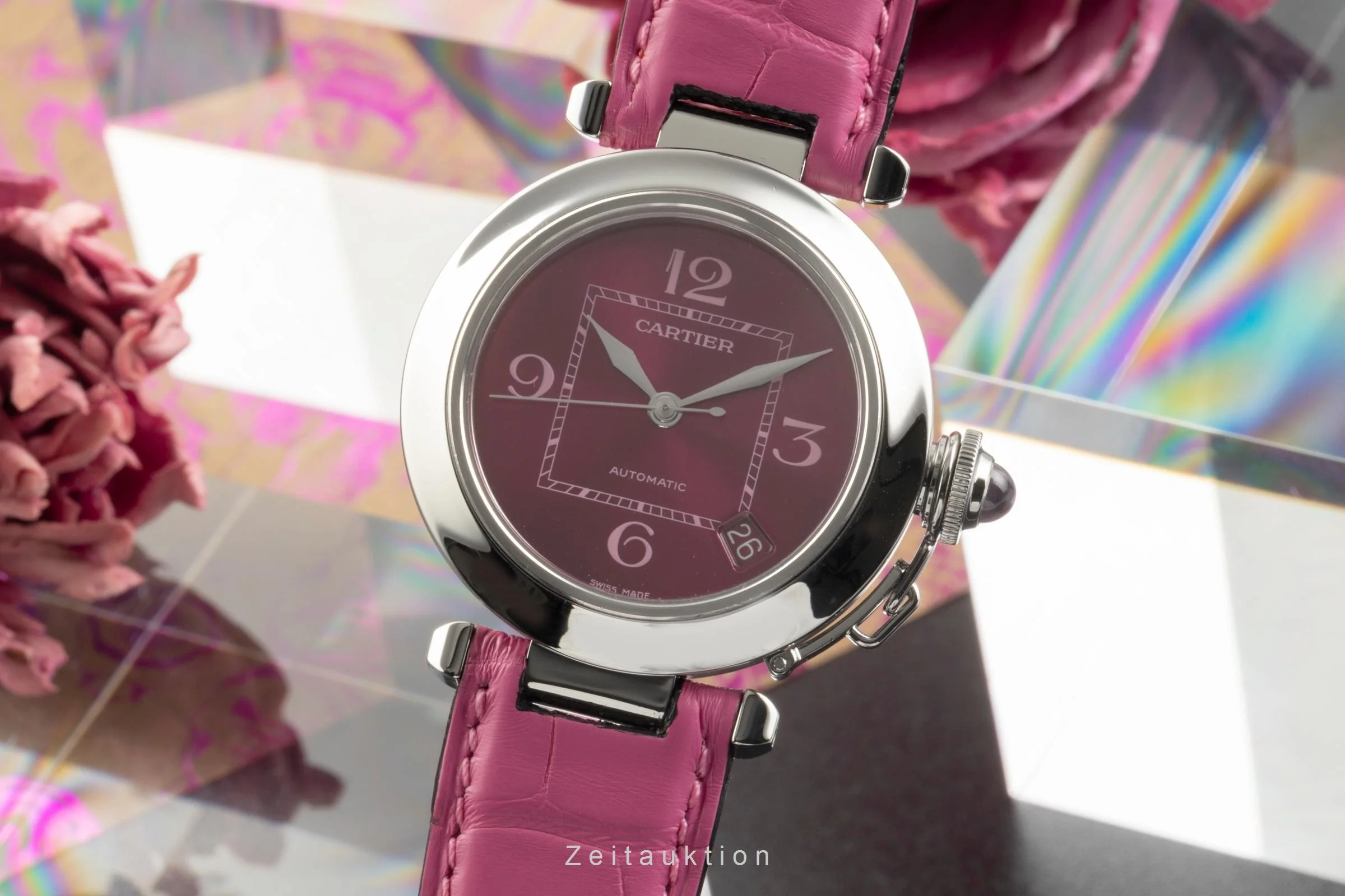 Cartier Pasha steel automatic women's watch W3108299  [2504168] - Image 2