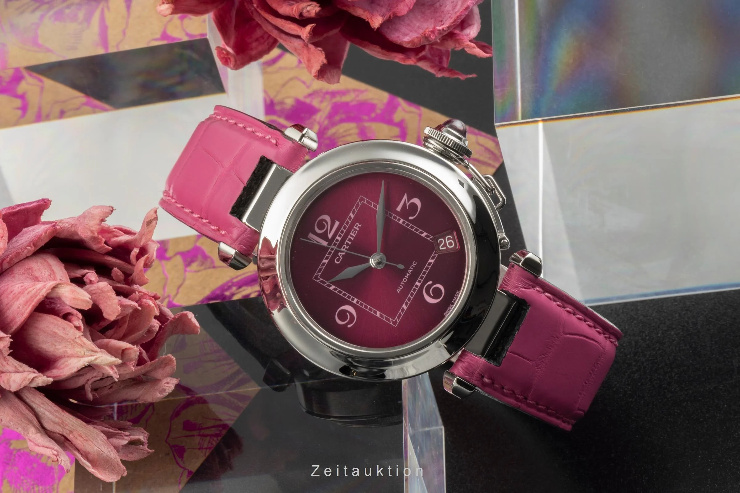 Cartier Pasha steel automatic women's watch W3108299  [2504168] - Image 3