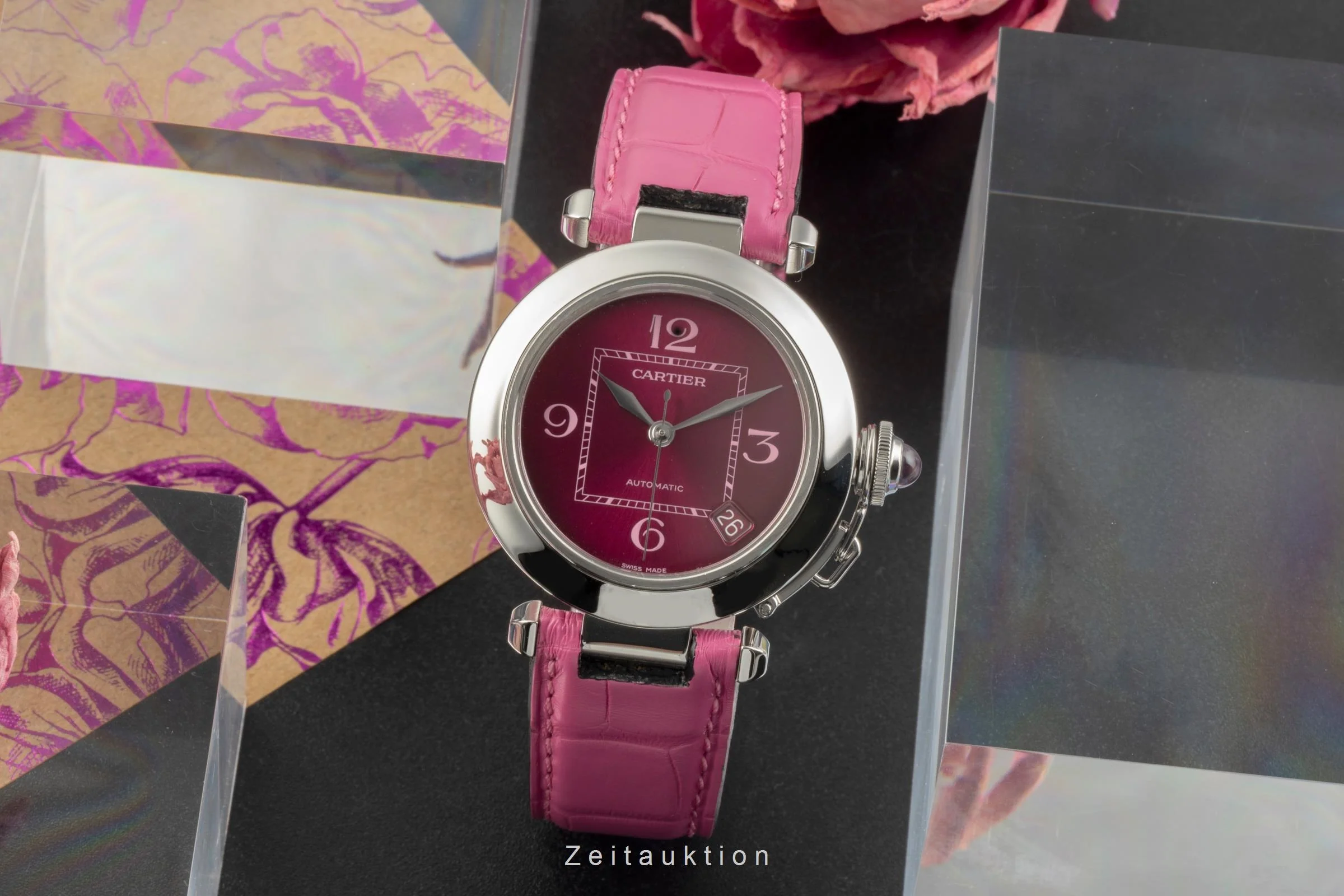 Cartier Pasha steel automatic women's watch W3108299  [2504168] - Image 4