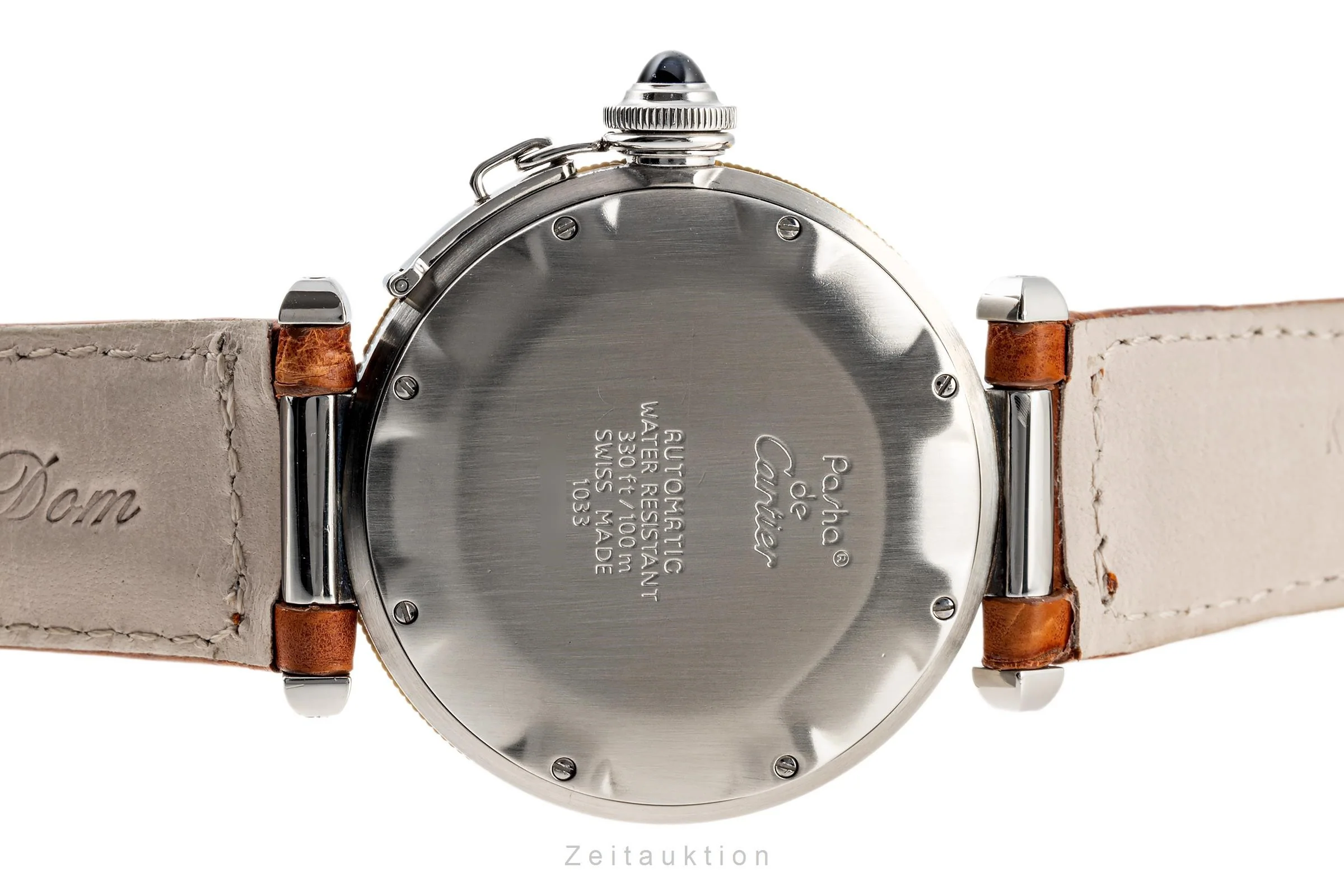 Cartier Pasha steel / gold automatic men's watch W3101255  1033  [2302035] - Image 10