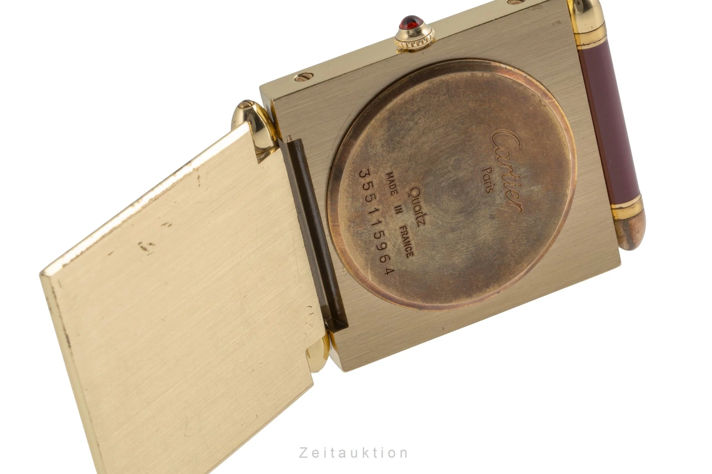 Cartier Pendulette gilt-brass quartz unisex  [2504165] - Image 11