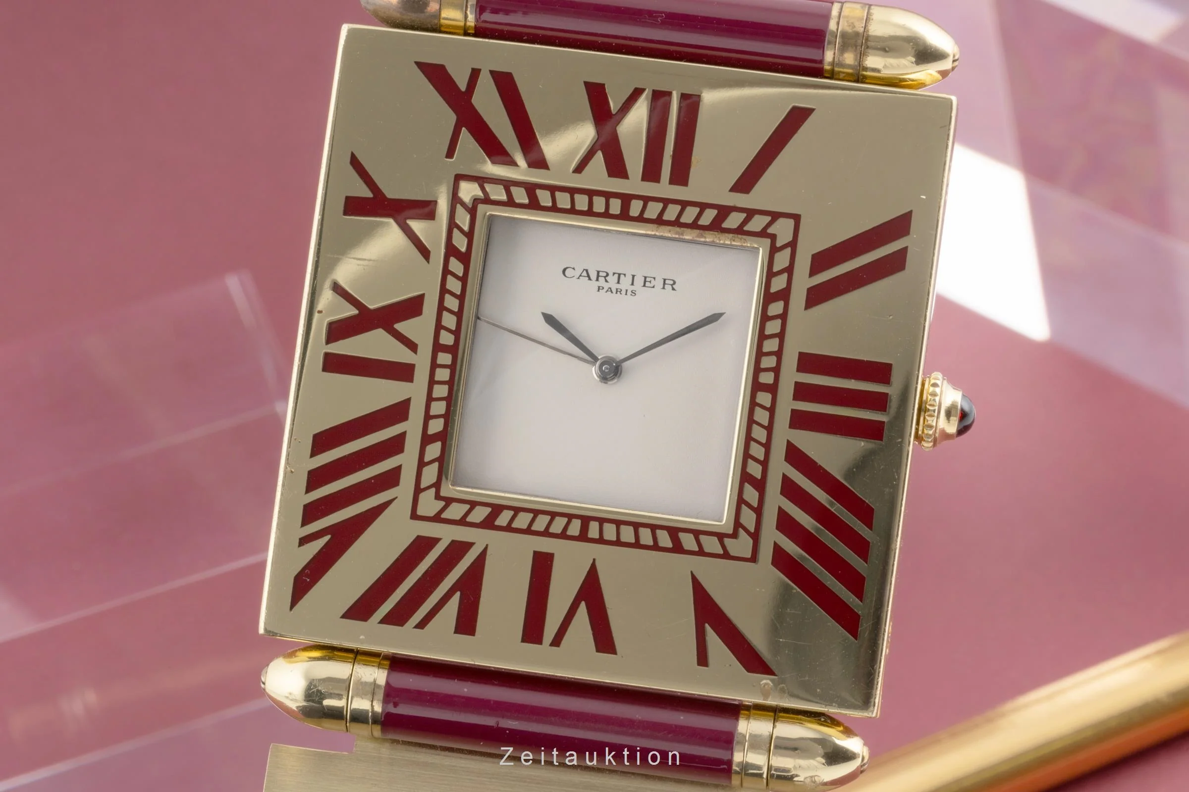Cartier Pendulette gilt-brass quartz unisex  [2504165] - Image 2