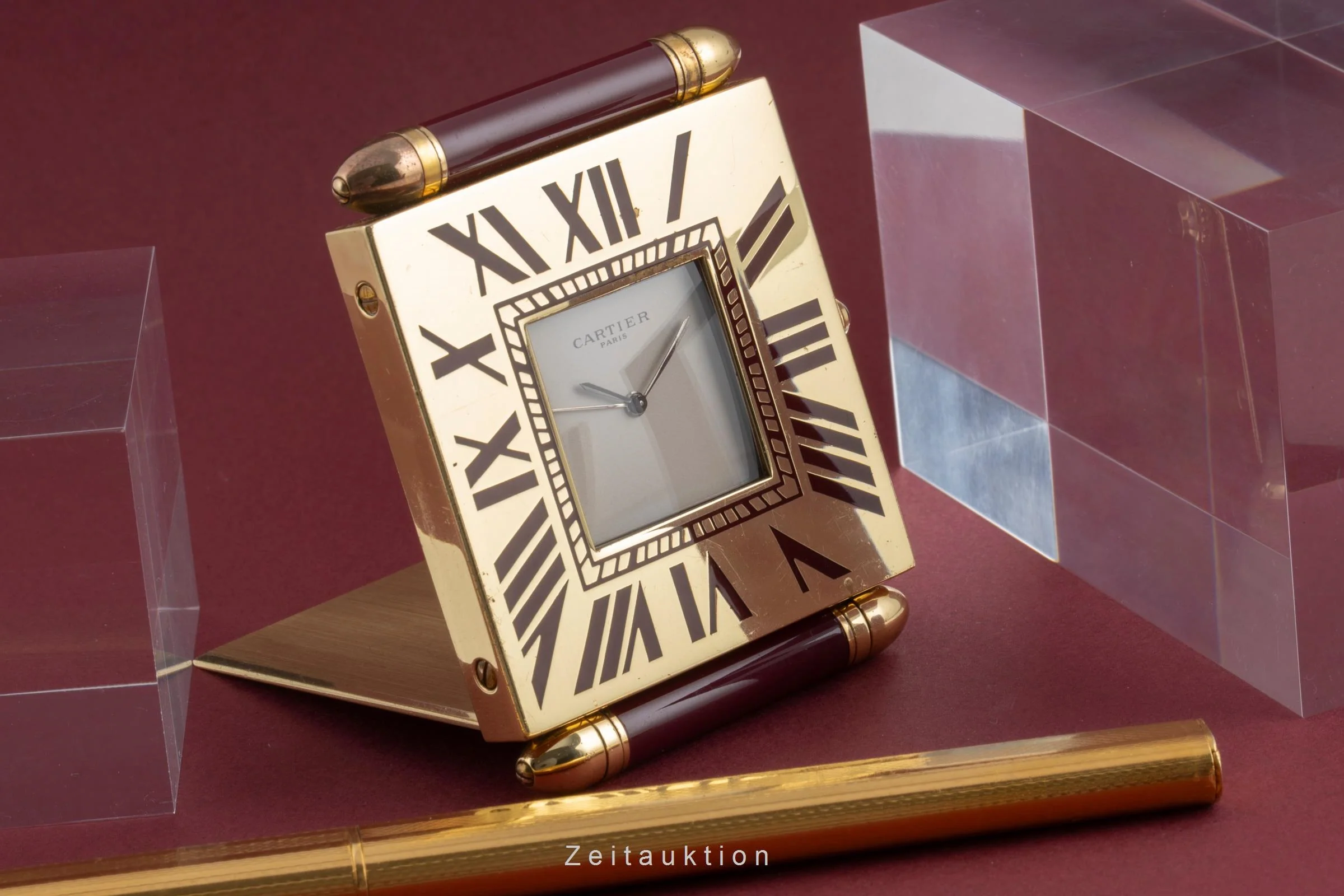 Cartier Pendulette gilt-brass quartz unisex  [2504165] - Image 3