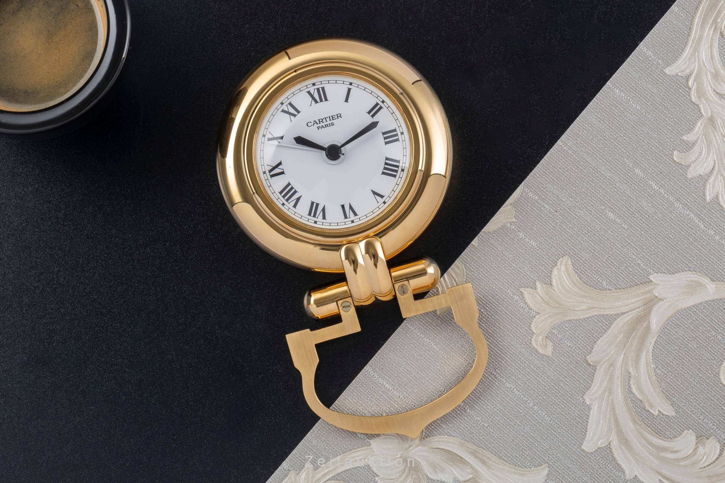 Cartier Pendulette gilt / steel quartz unisex Vintage  [2406570] - Image 3