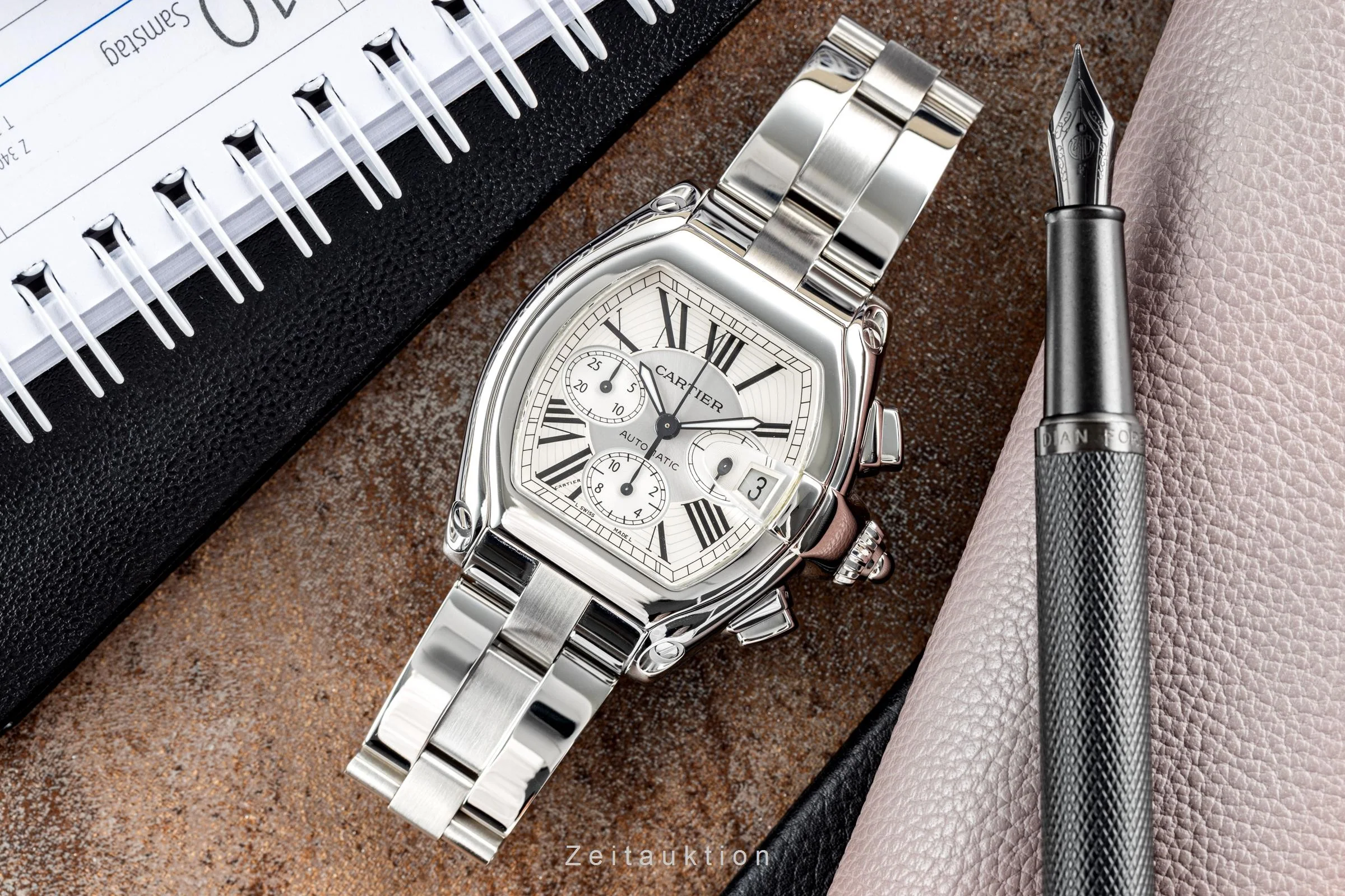 Cartier Roadster chronograph steel automatic men's watch 2618  [2203539] - Image 3