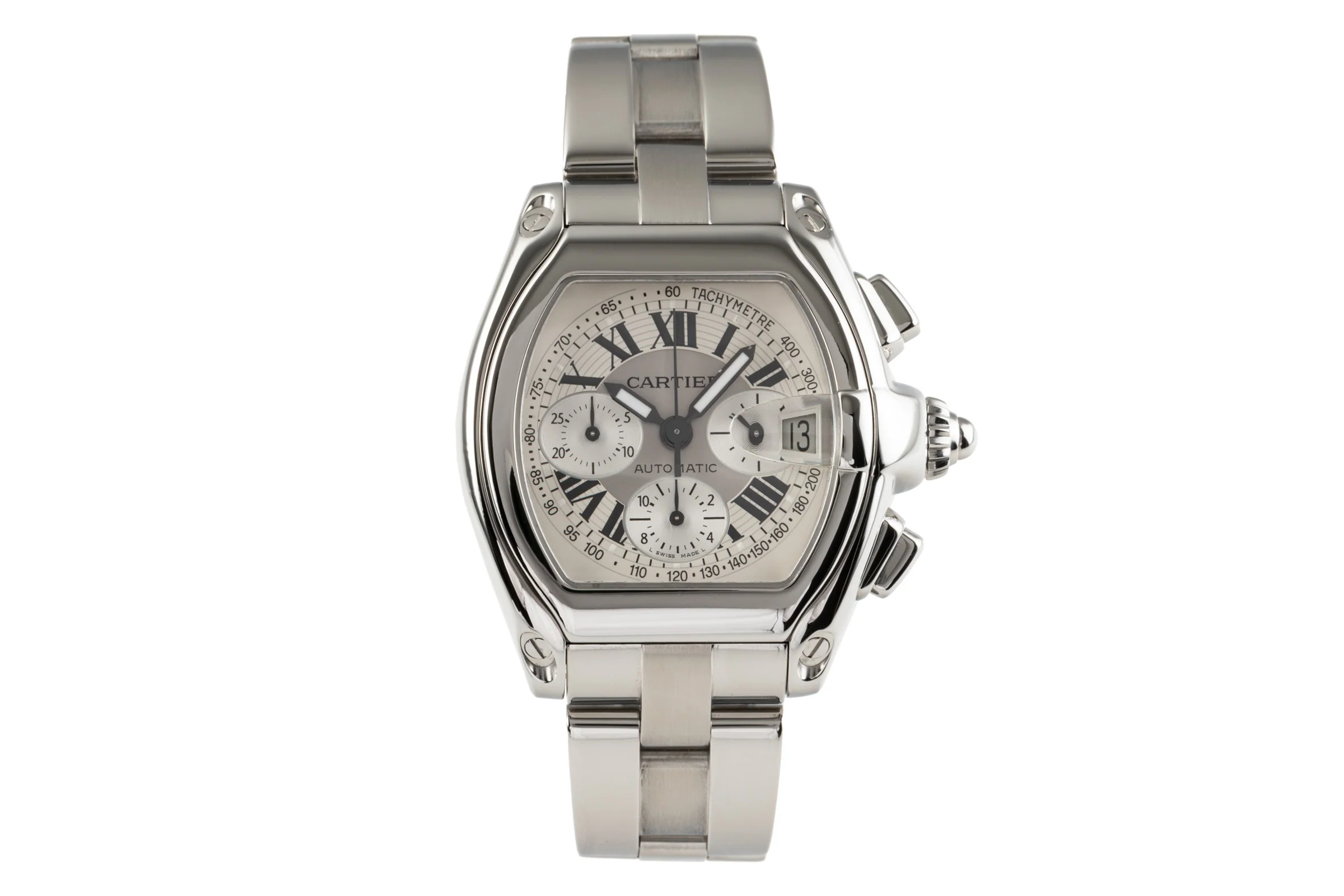 Cartier Roadster chronograph steel automatic men's watch 2618  [2206769] - Image 4