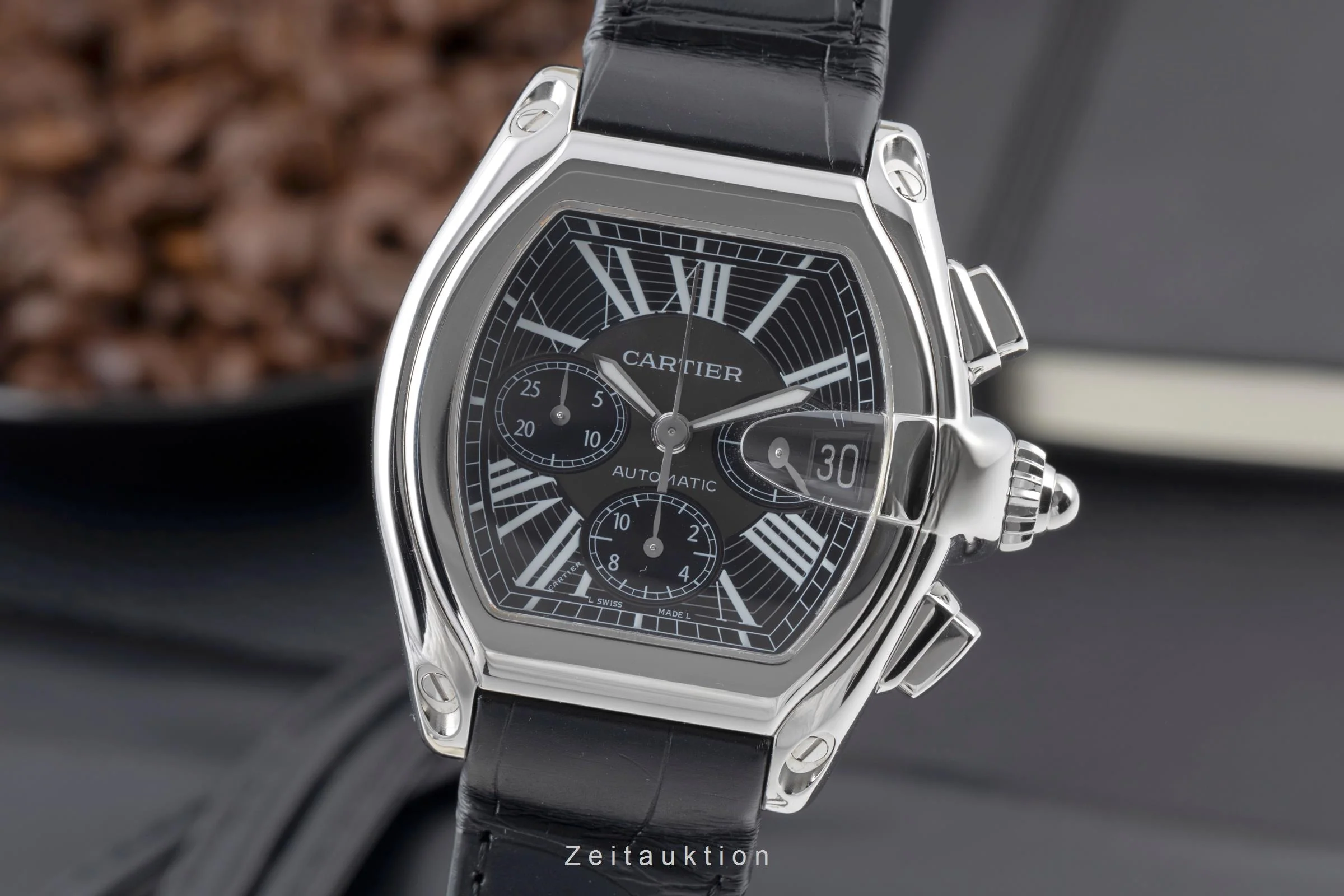 Cartier Roadster chronograph steel automatic men's watch W62020X6  [2505714] - Image 2