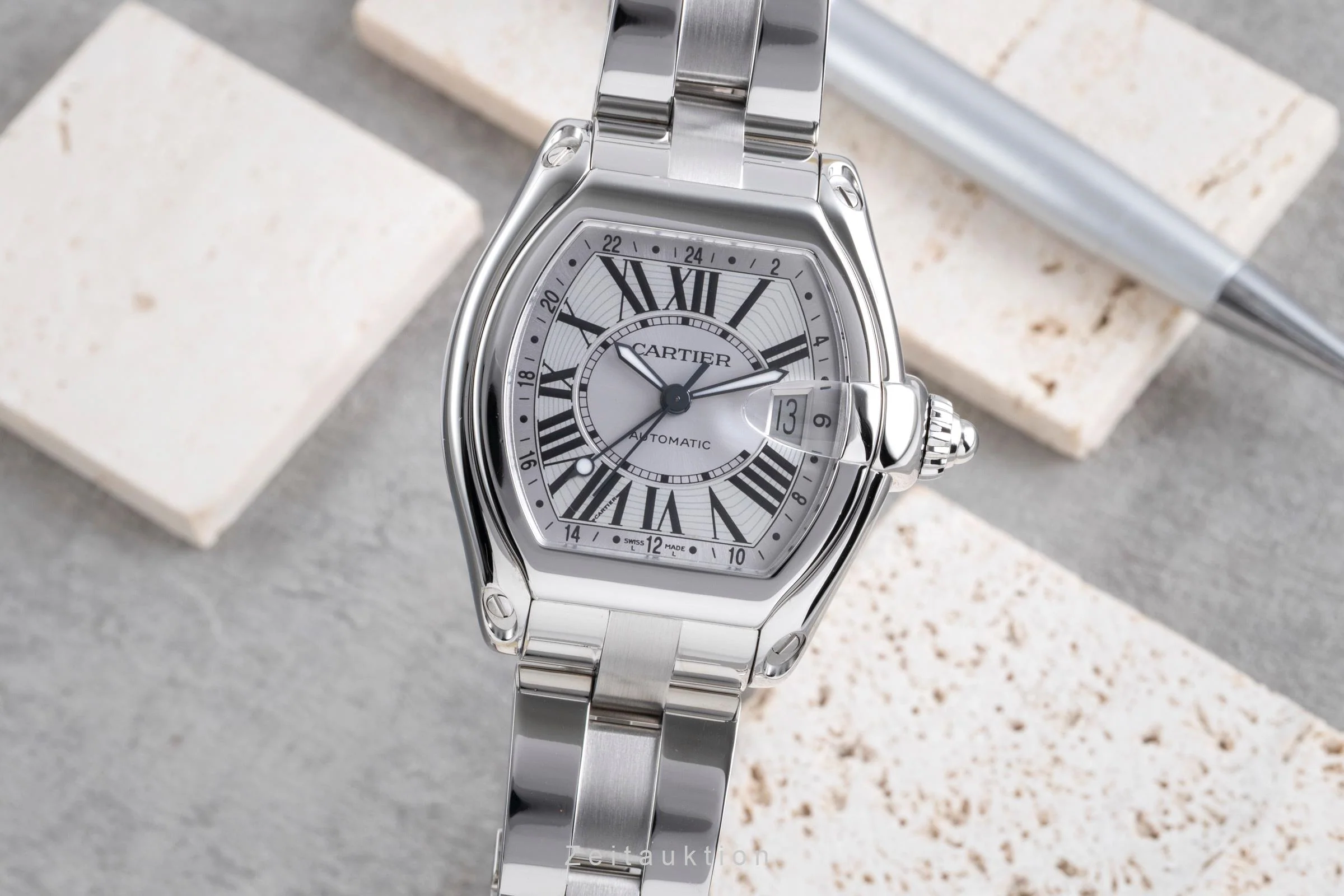 Cartier Roadster steel automatic men's watch W62032X6  [2507462] - Image 2