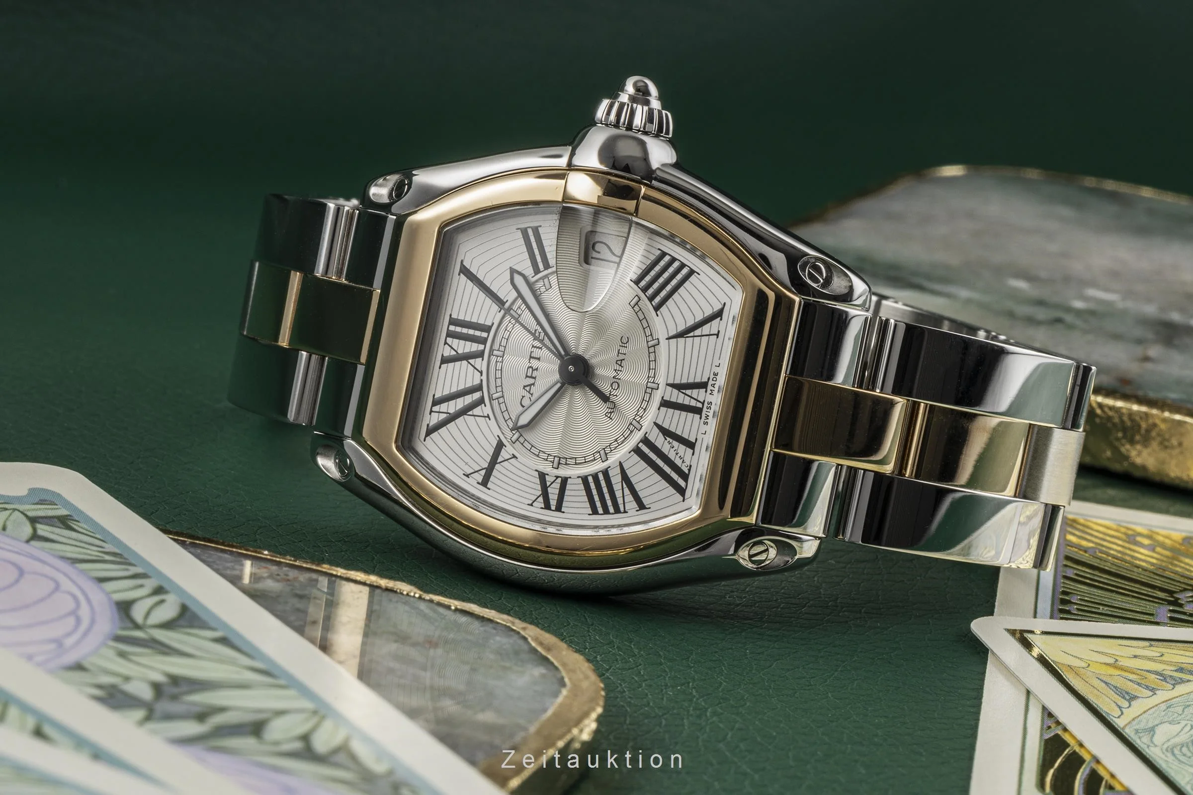 Cartier Roadster steel / gold automatic men's watch W62031Y4   2510  [2301125] - Image 2
