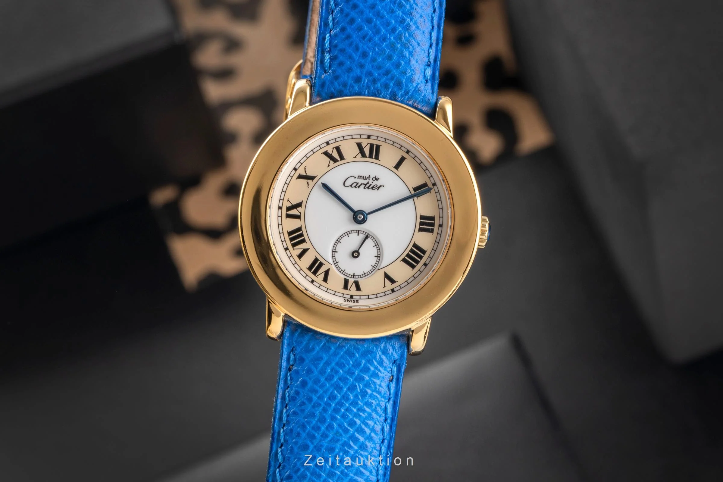 Cartier Ronde silver-gilt quartz men's watch W1006922, 1810 1  [2503767] - Image 2